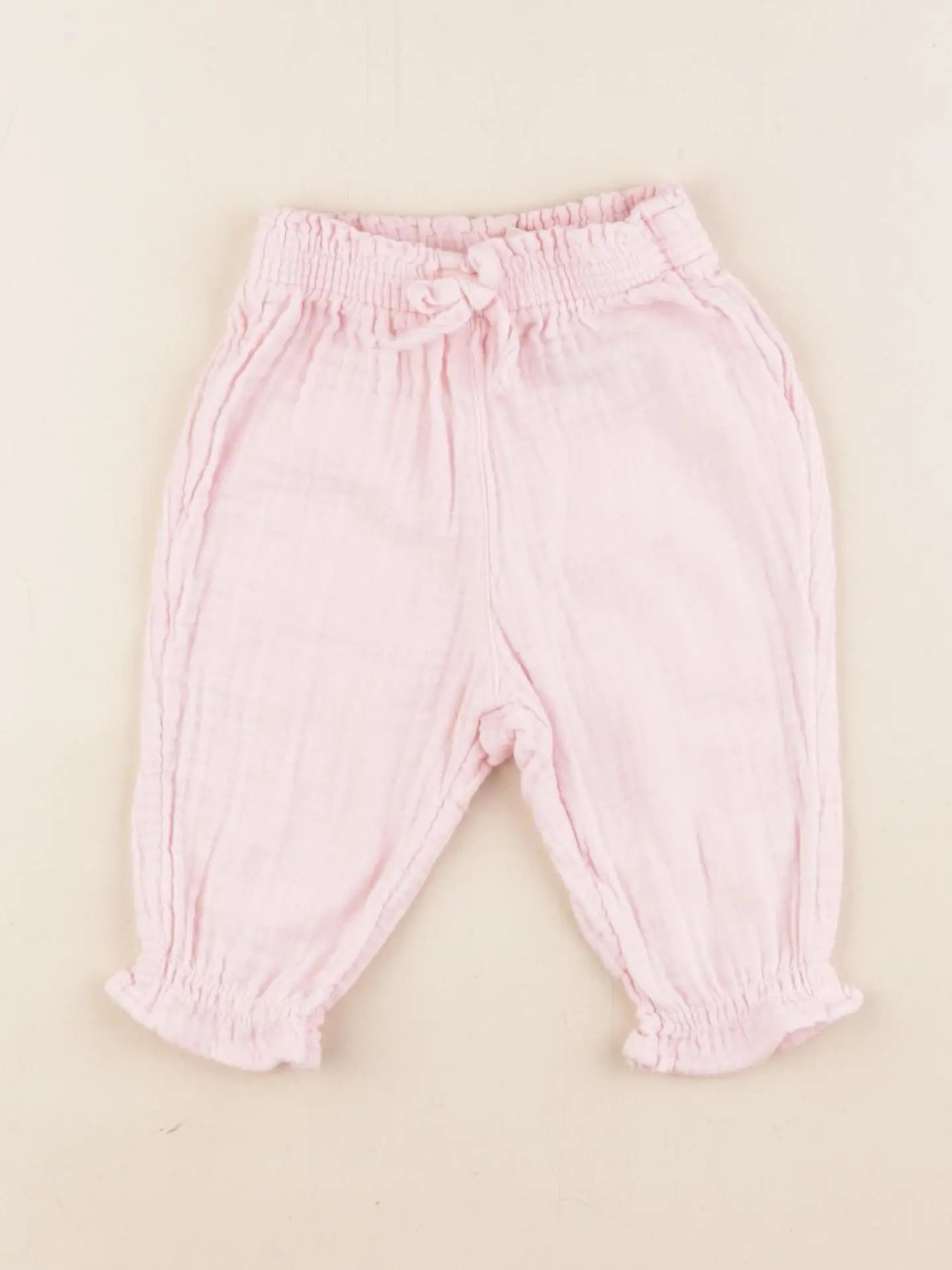 H&M - pantalon rose - 4/6 mois