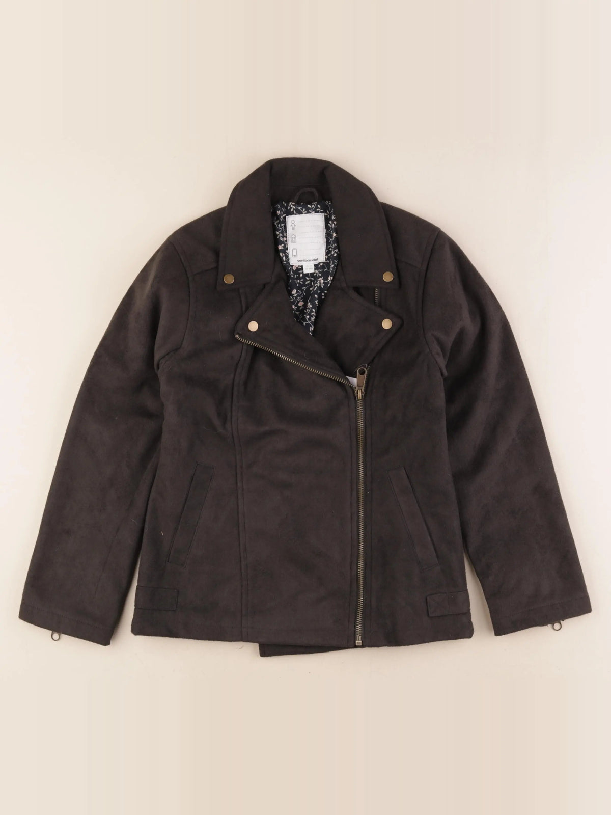 Vertbaudet - veste marron - 10 ans