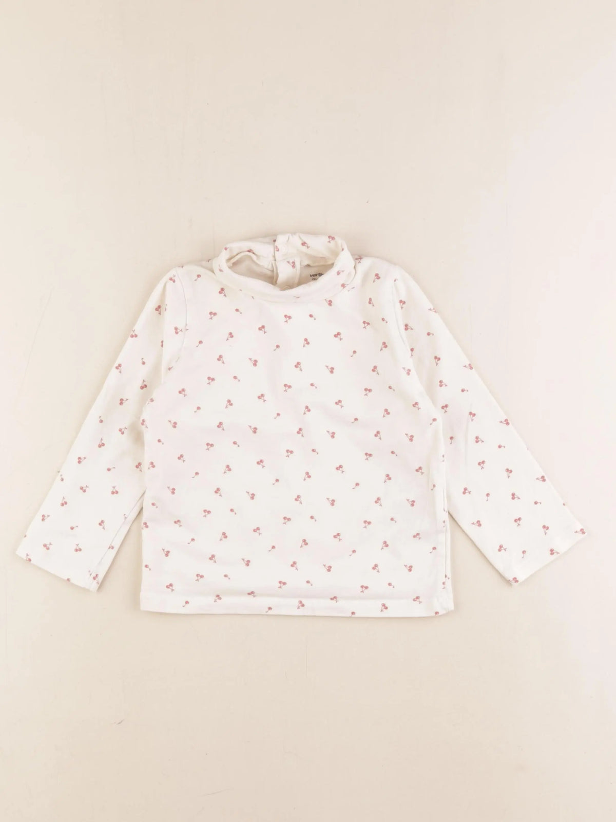 Vertbaudet - sous-pull blanc - 24 mois
