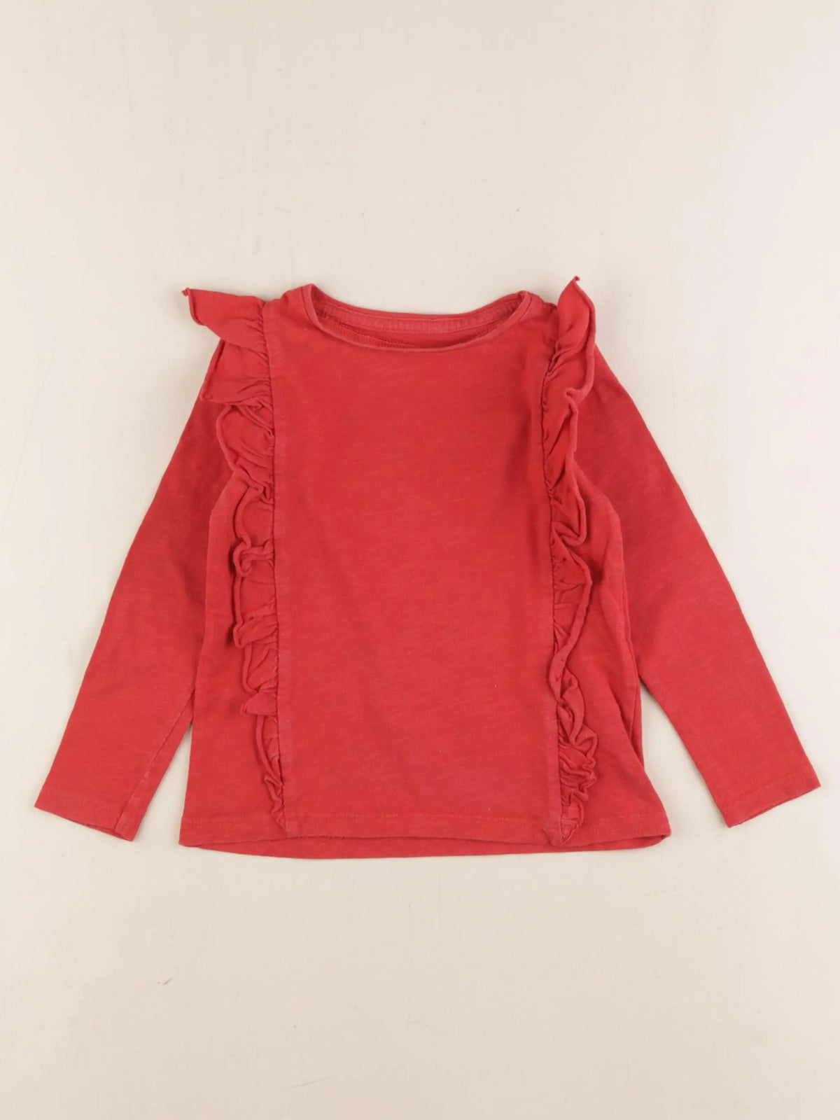 Vertbaudet - tee-shirt rouge - 3 ans