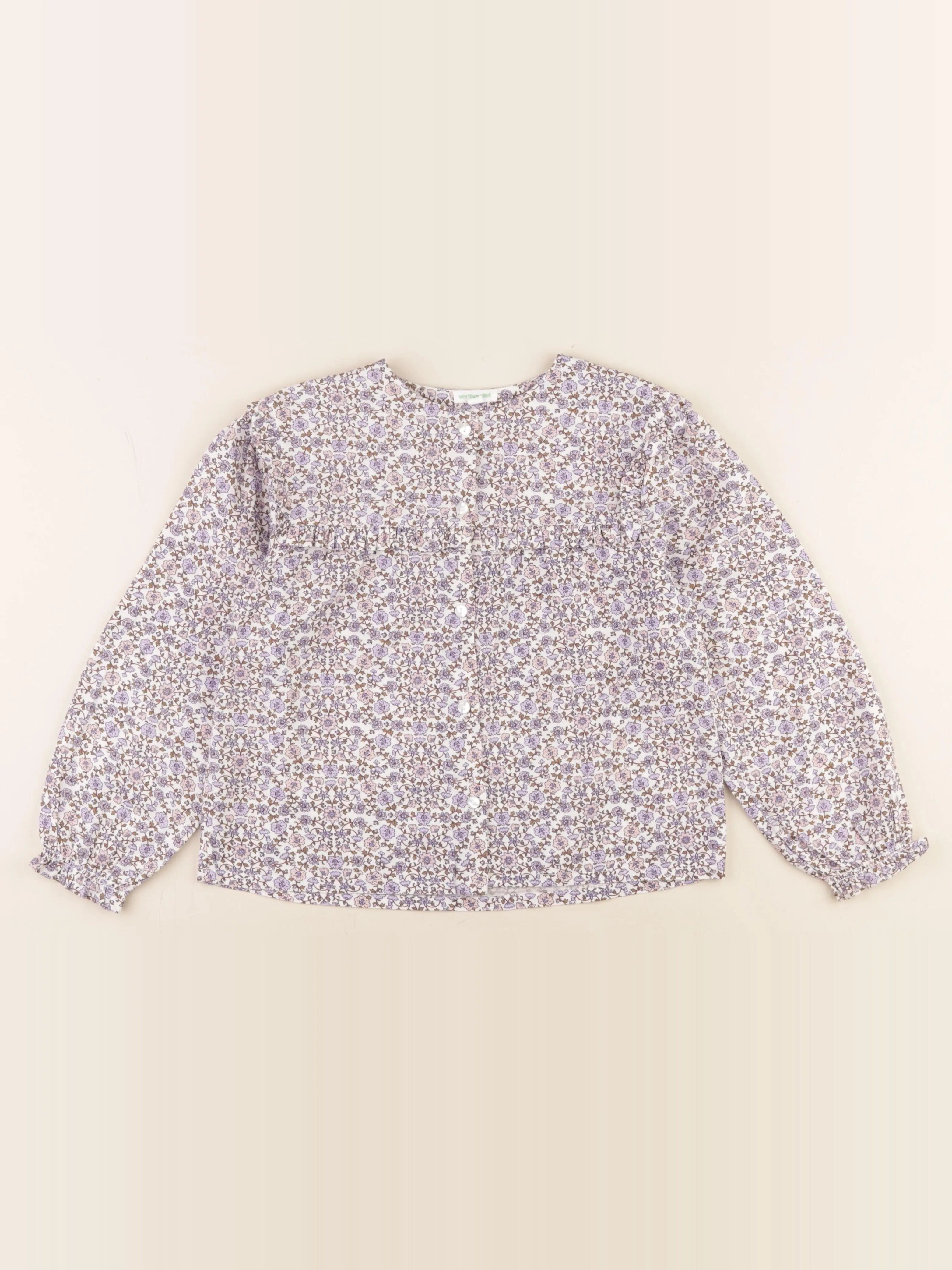 Vertbaudet - blouse violet - 8 ans