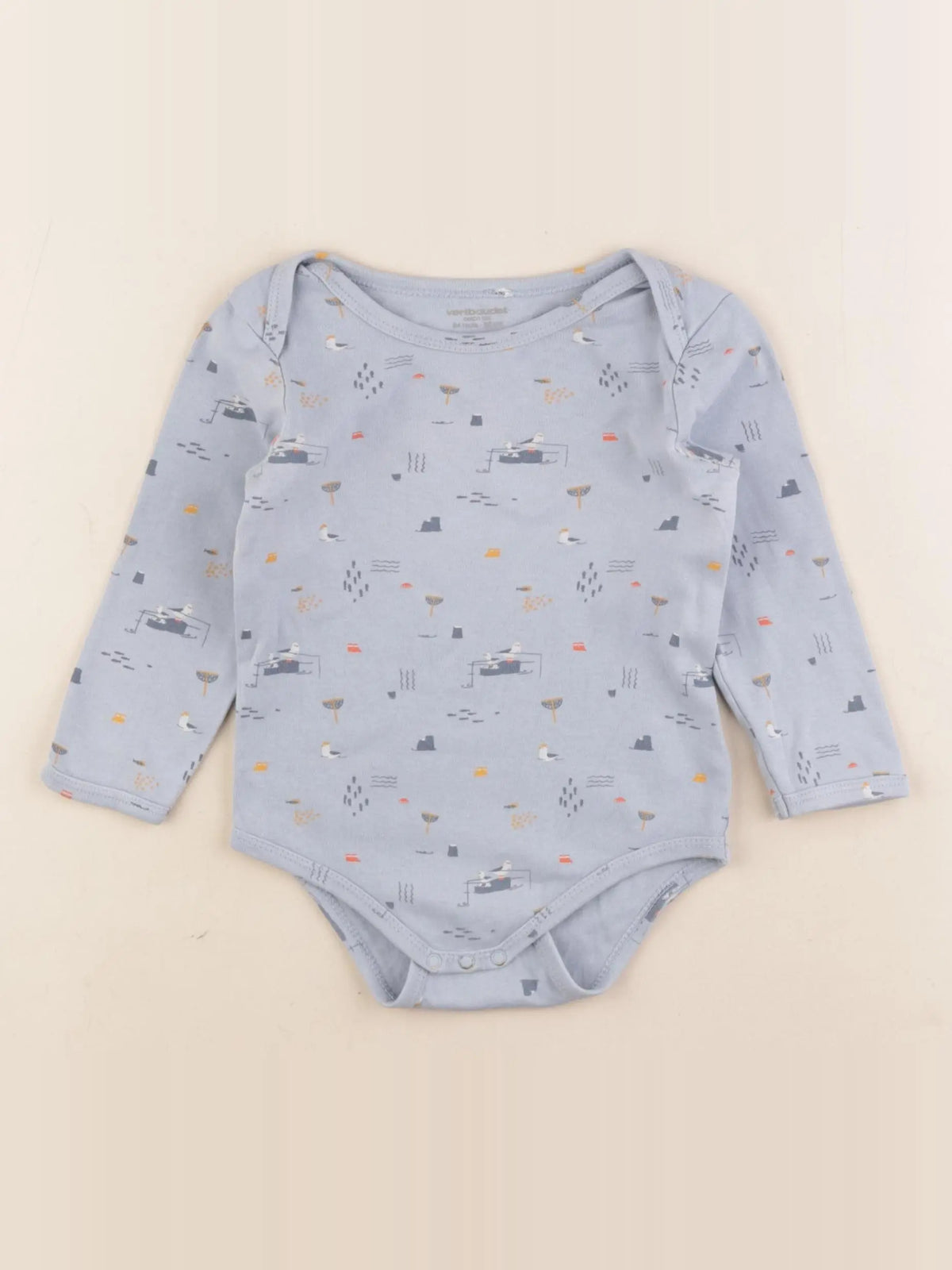 Vertbaudet - body bleu - 24 mois