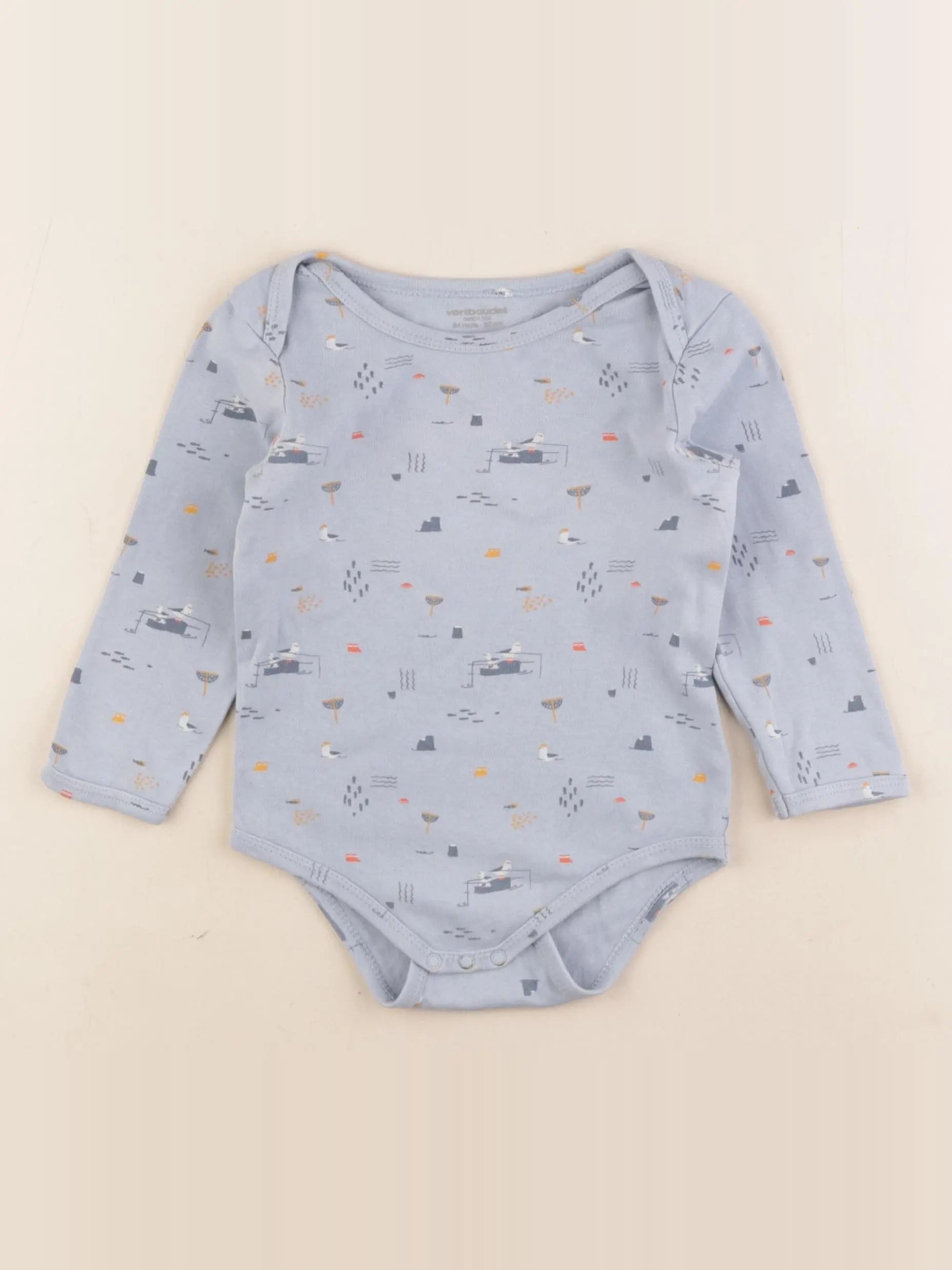 Vertbaudet - body bleu - 24 mois