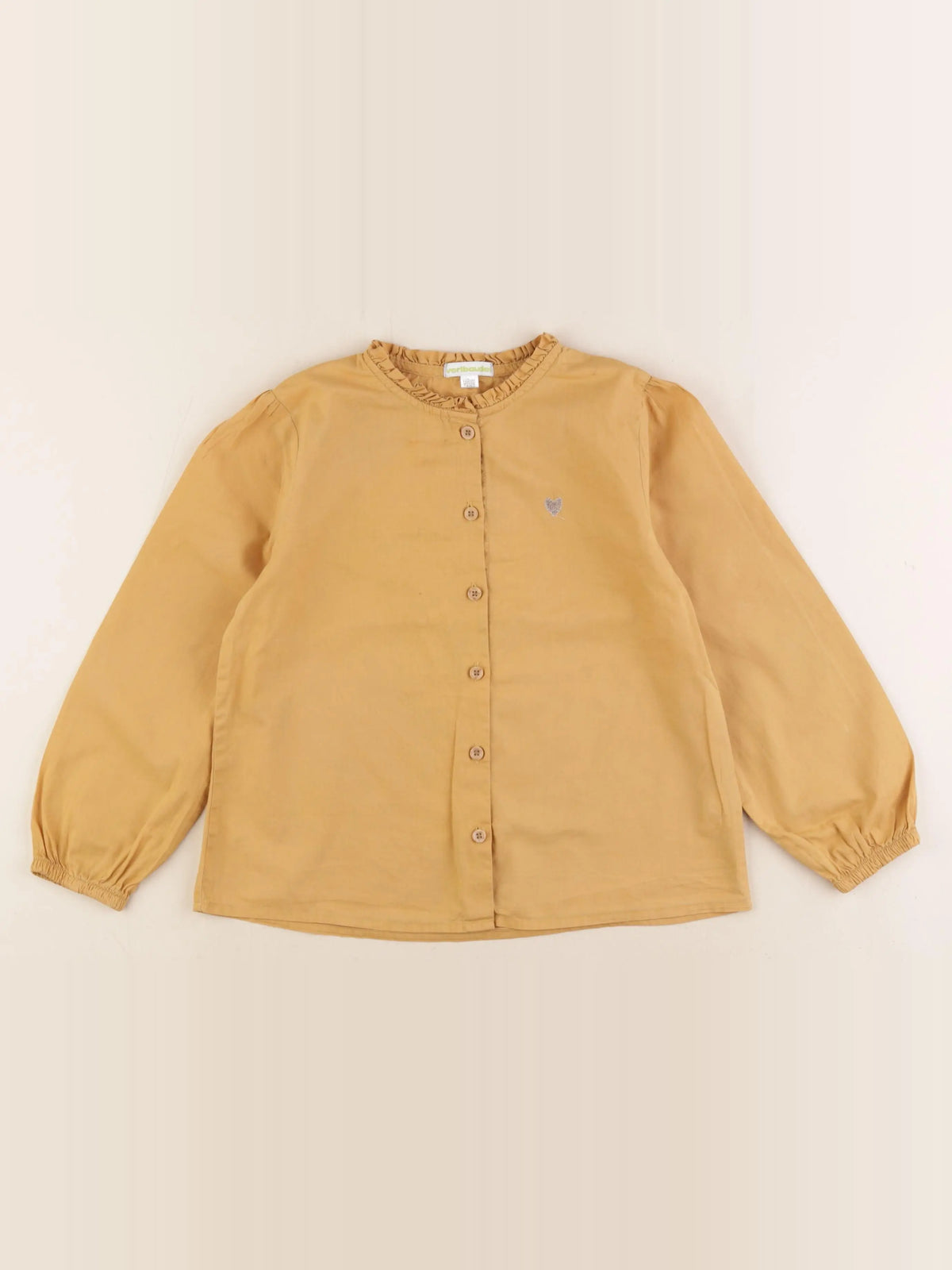 Vertbaudet - blouse jaune - 7 ans