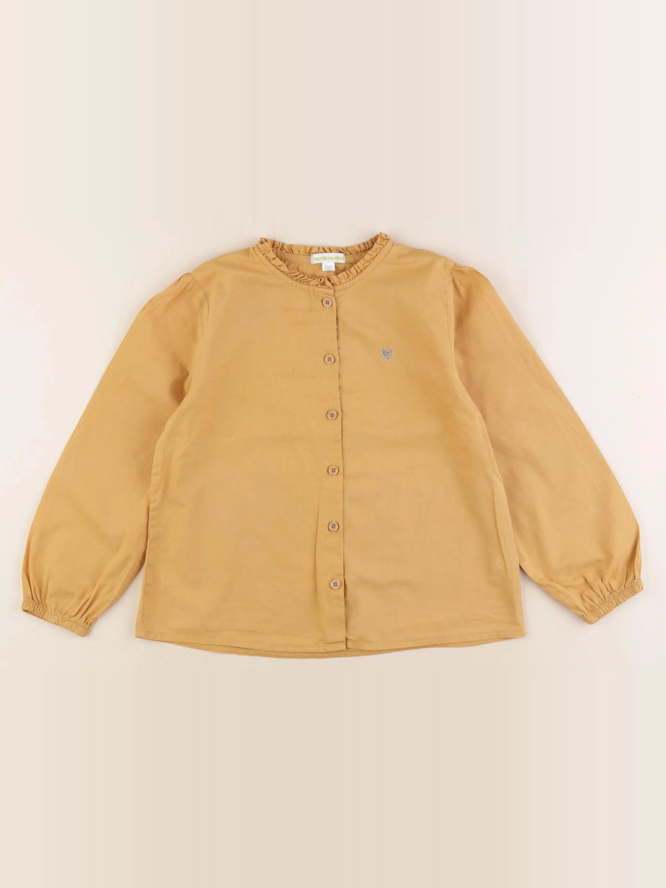 Vertbaudet - blouse jaune - 7 ans