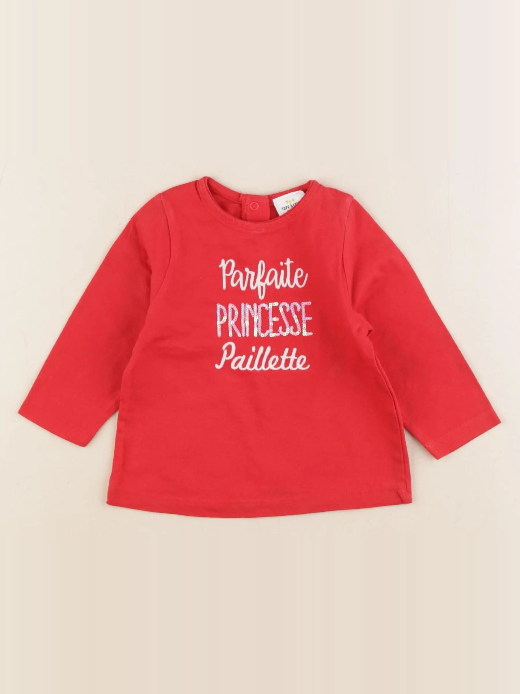 Tape à l'oeil - tee-shirt rouge - 6 mois
