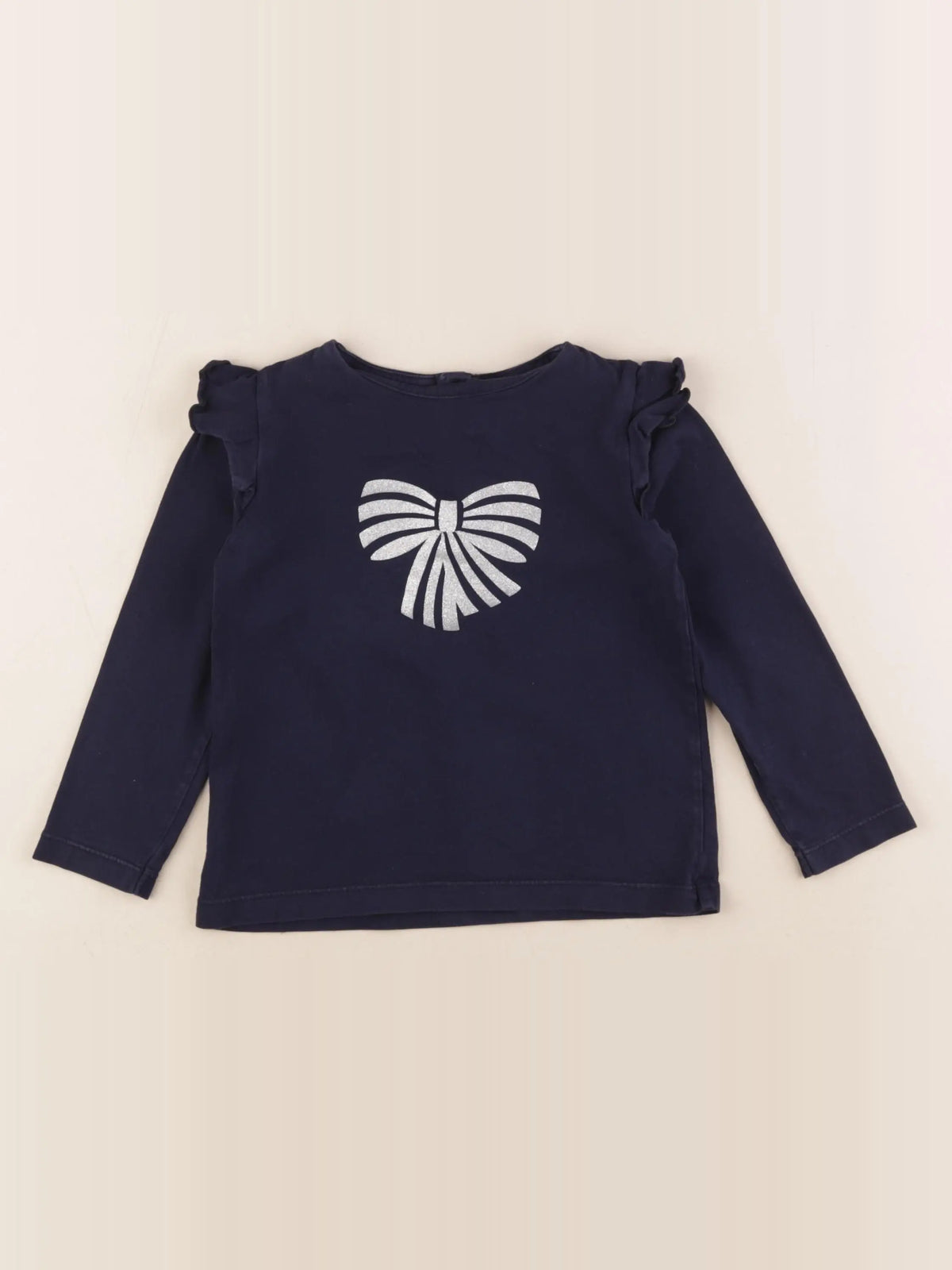 Jacadi - tee-shirt bleu, argent - 4 ans