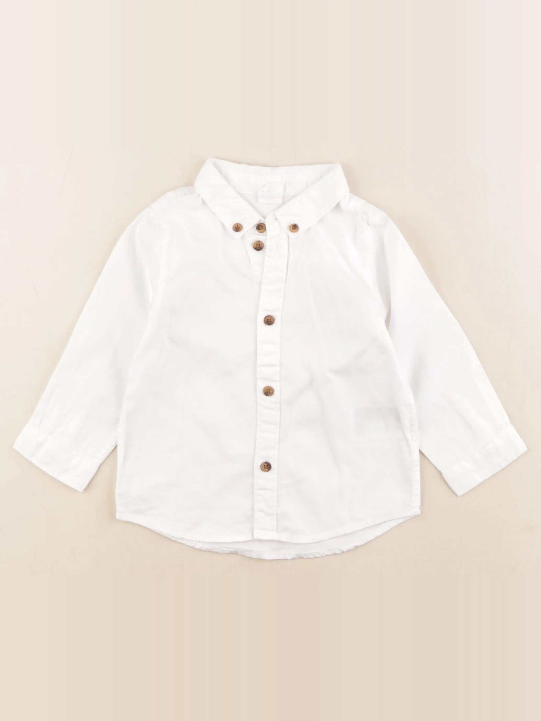 H&M - chemise blanc - 9/12 mois