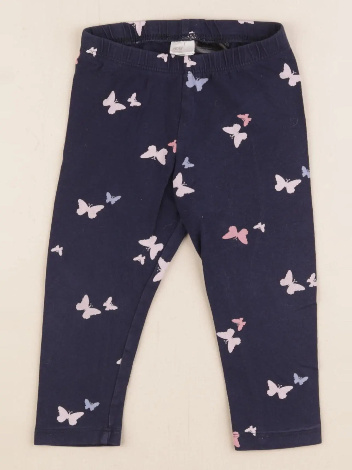 H&M - legging bleu - 9/12 mois