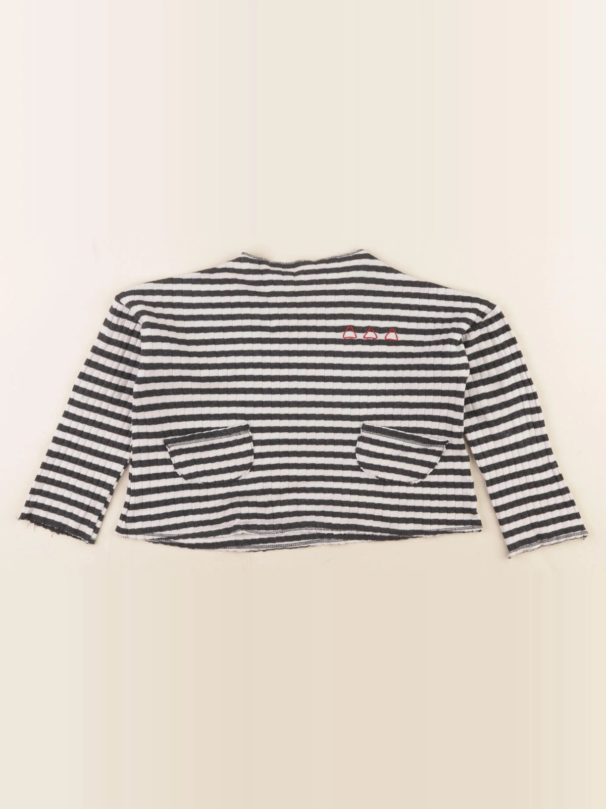 Zara - tee-shirt gris, blanc - 3/4 ans