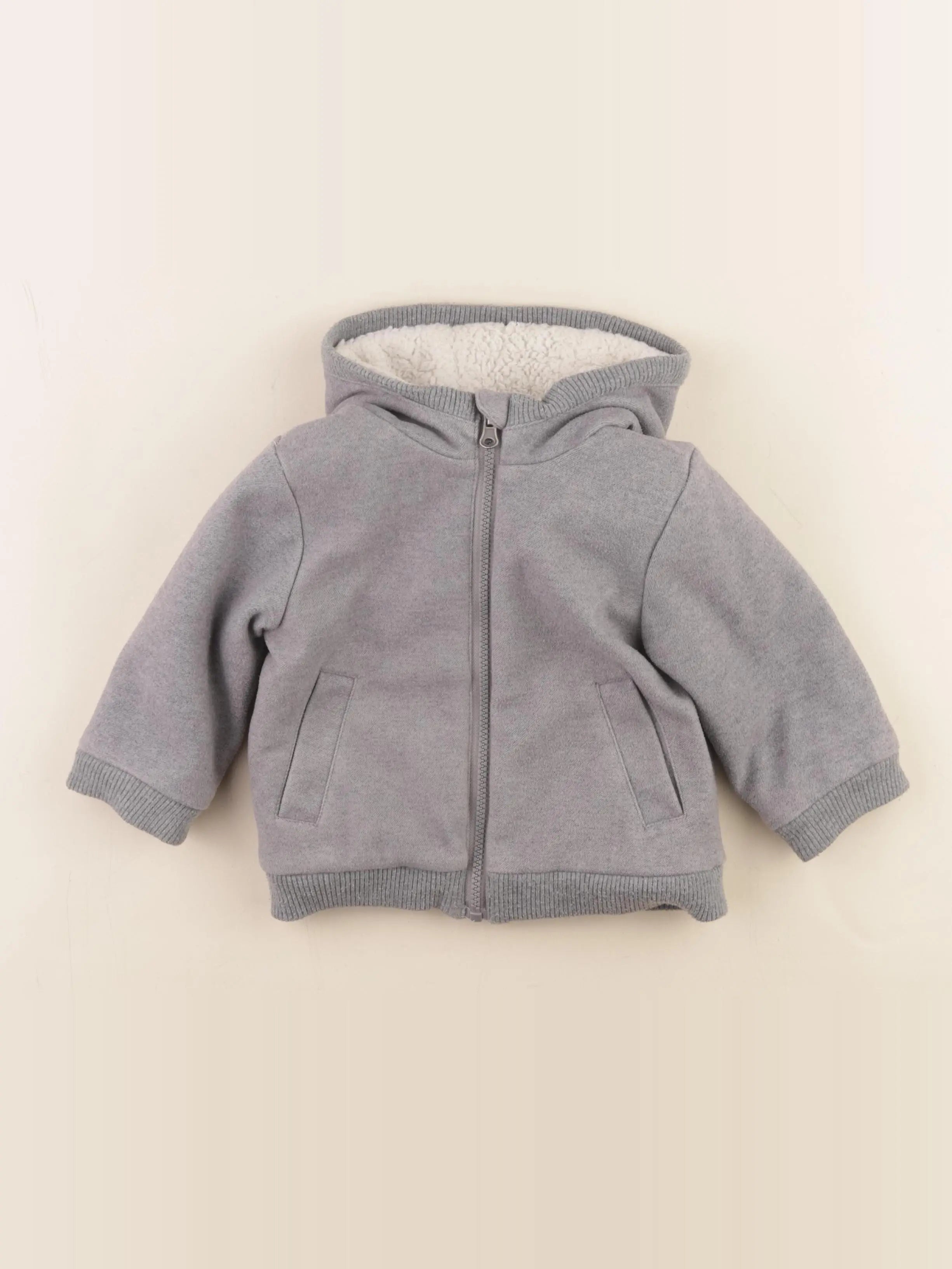 Vertbaudet - veste gris - 18 mois
