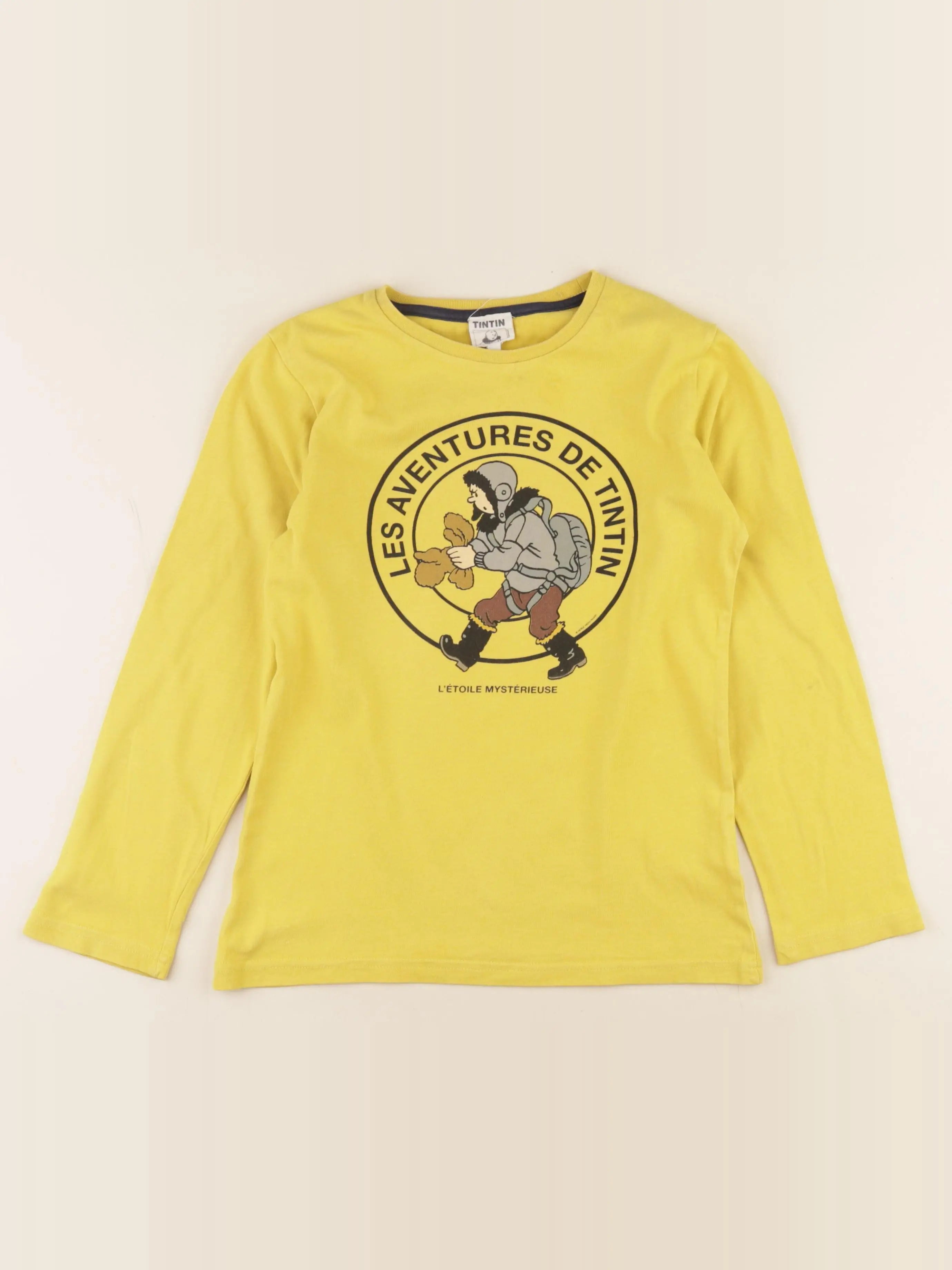 Cyrillus - tee-shirt jaune - 10 ans