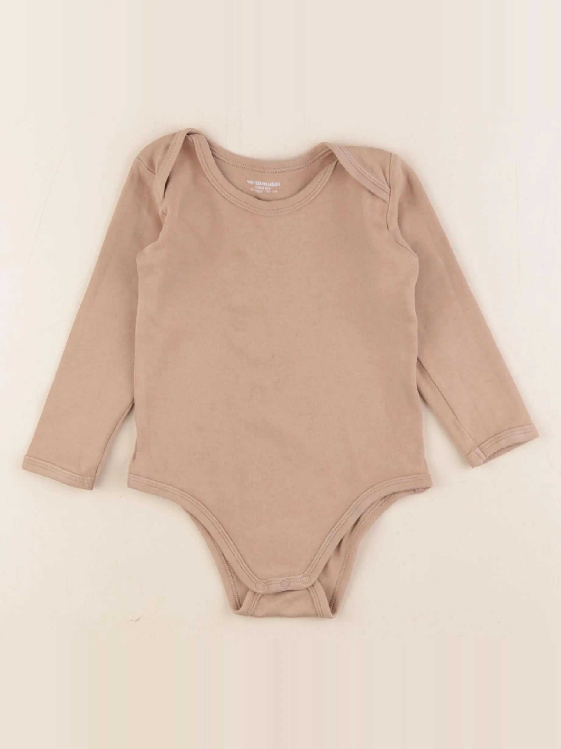 Vertbaudet - body marron - 2 ans