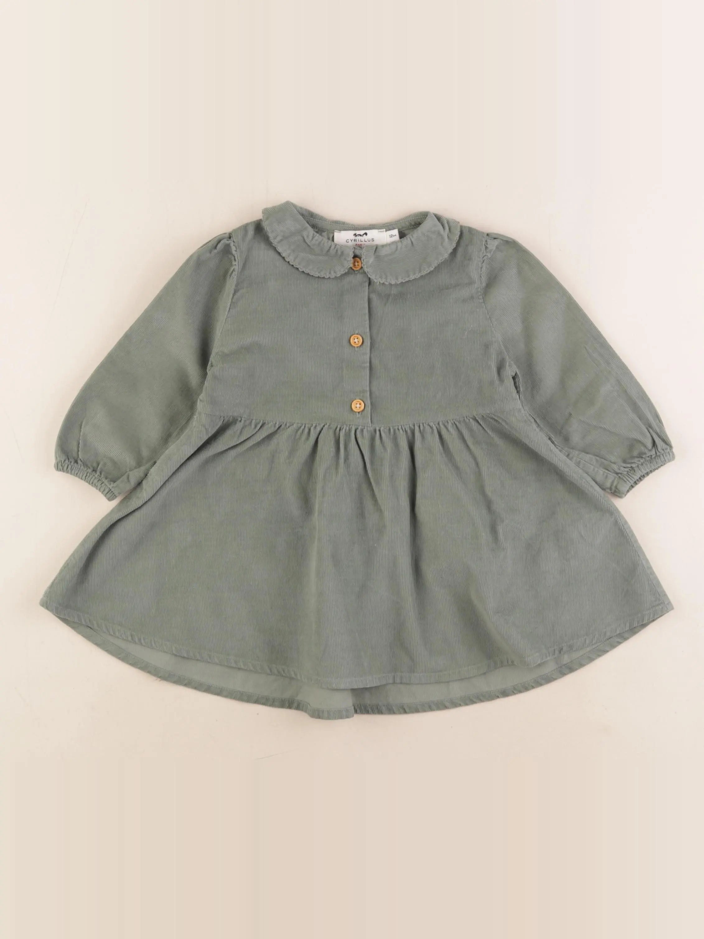Cyrillus - robe vert - 12 mois