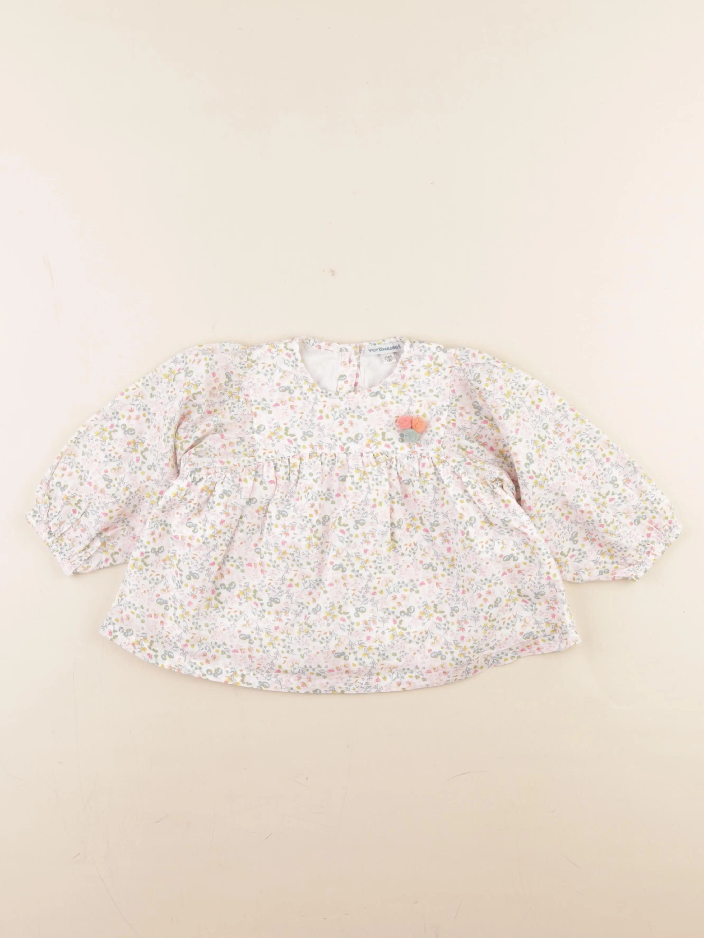 Vertbaudet - blouse blanc - 18 mois