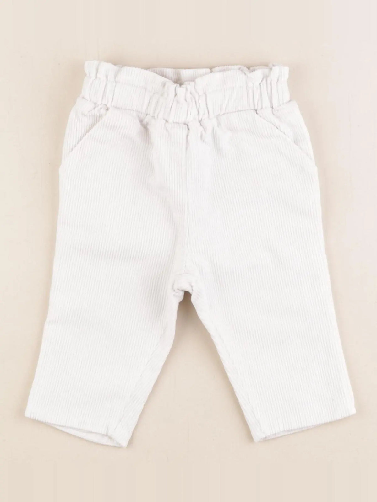 Jacadi - pantalon doublé blanc - 6 mois