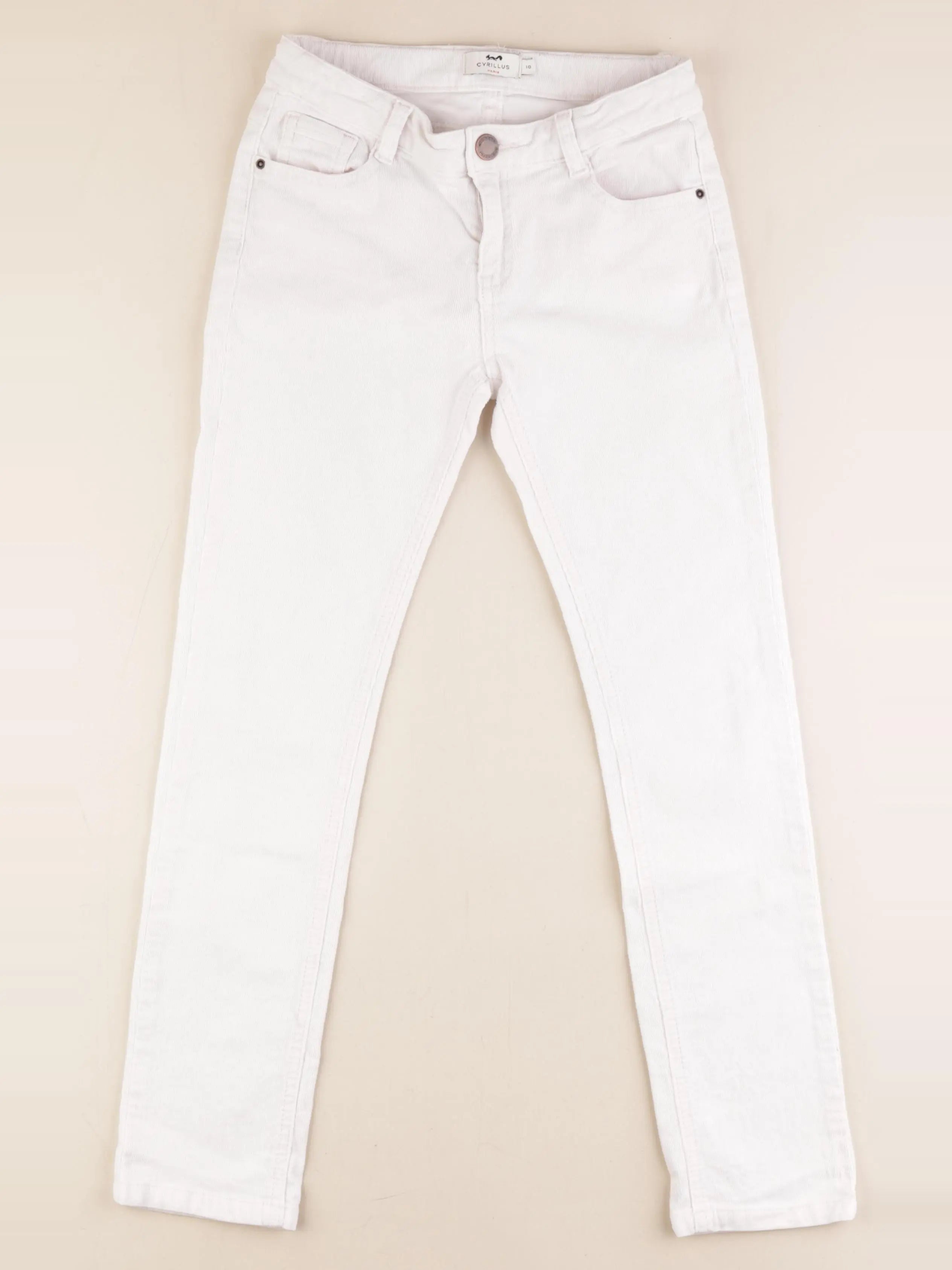 Cyrillus - pantalon blanc - 10 ans