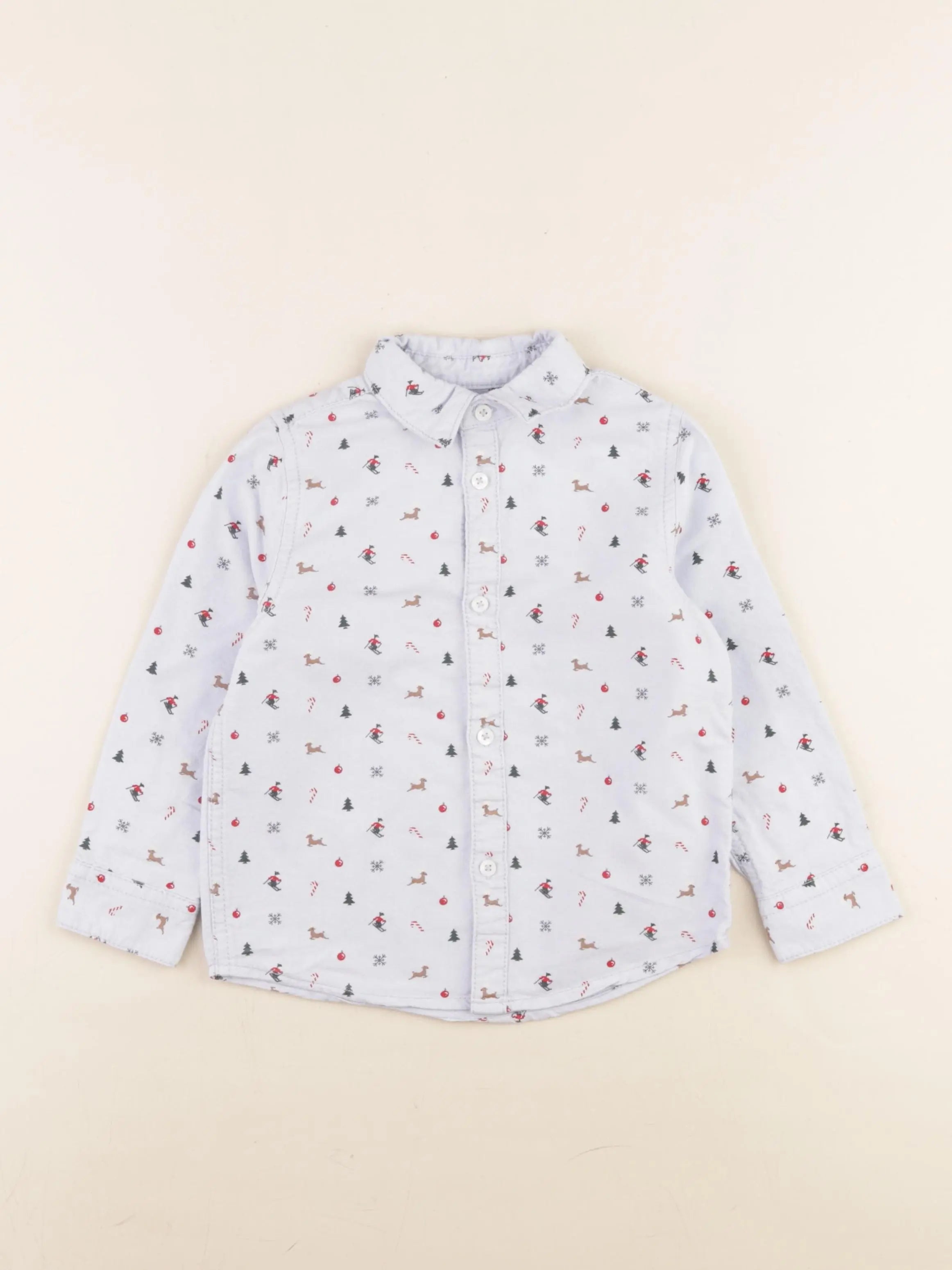 Vertbaudet - chemise bleu - 4 ans