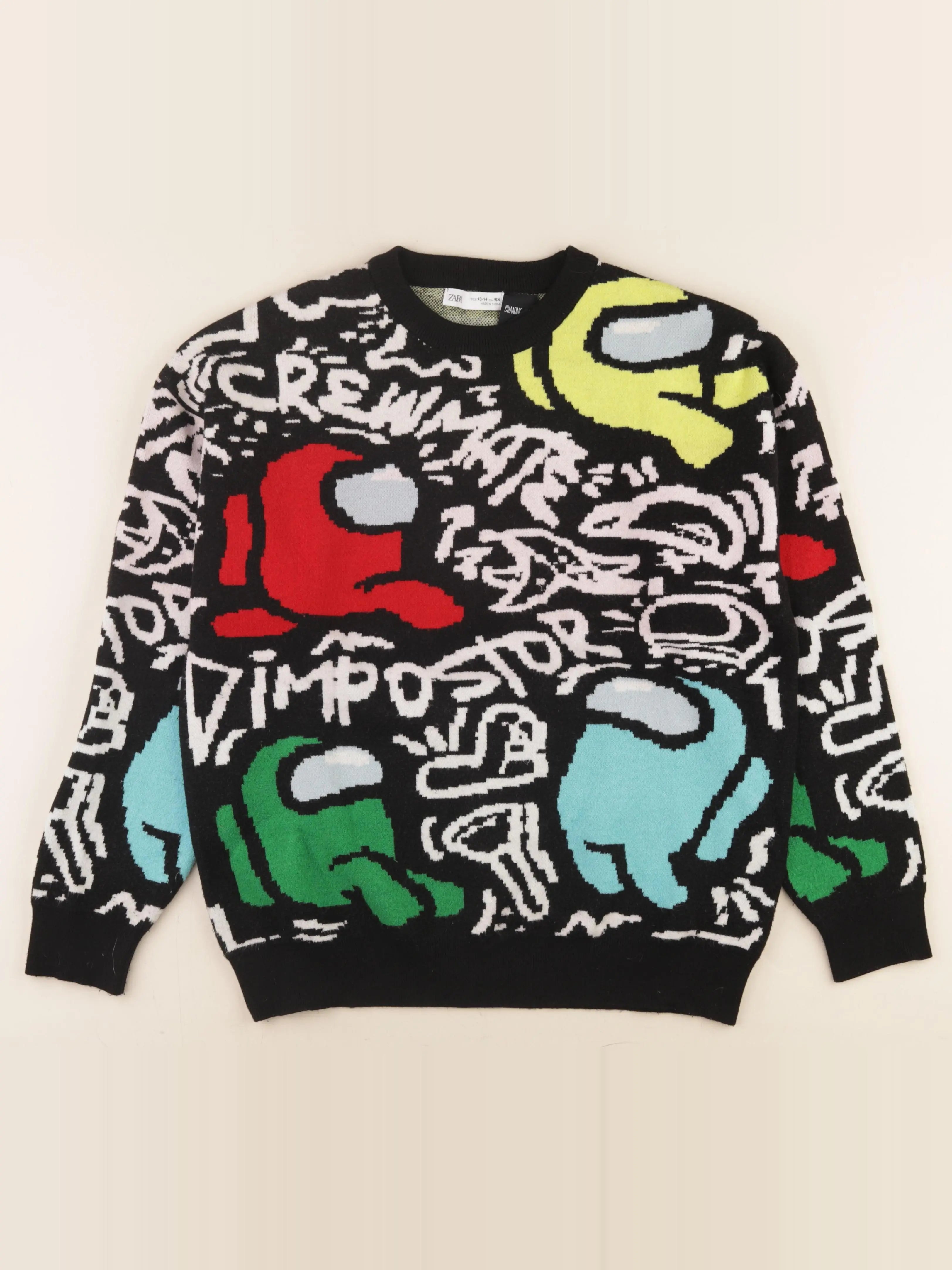 Zara - pull multicolore - 13/14 ans