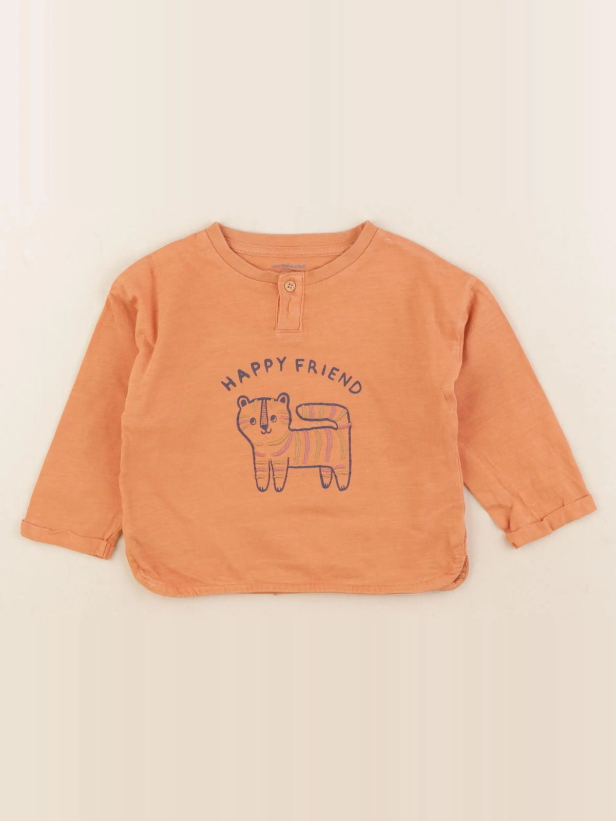 Vertbaudet - tee-shirt orange - 18 mois