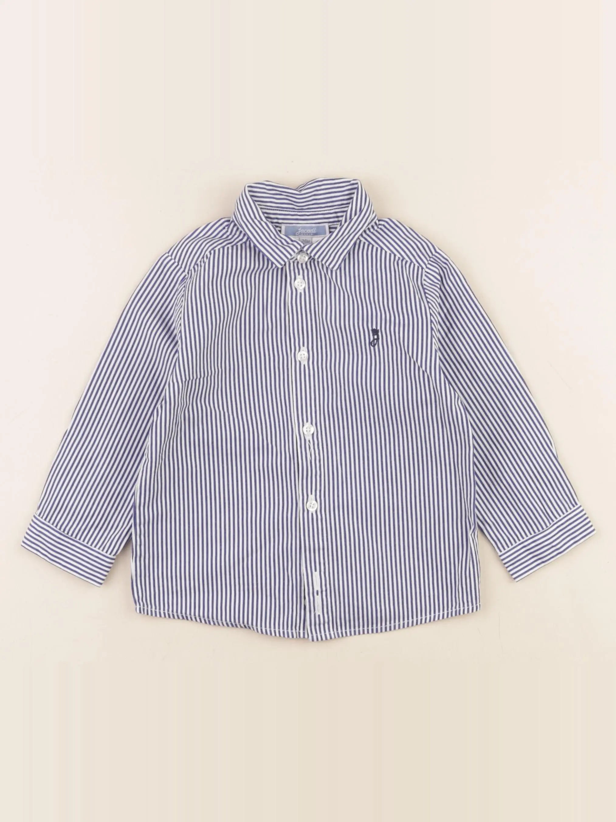 Jacadi - chemise bleu - 24 mois