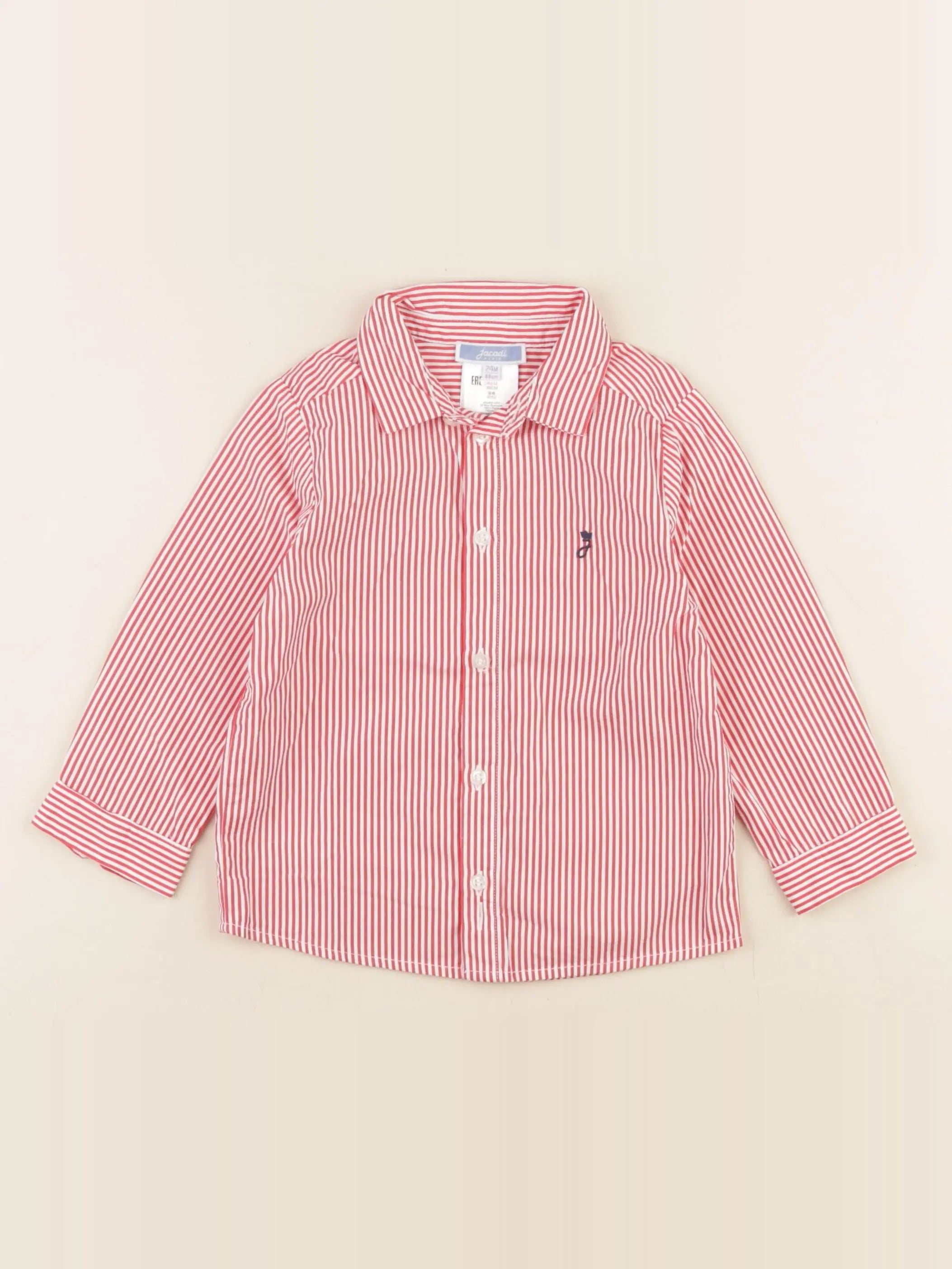 Jacadi - chemise rouge - 24 mois