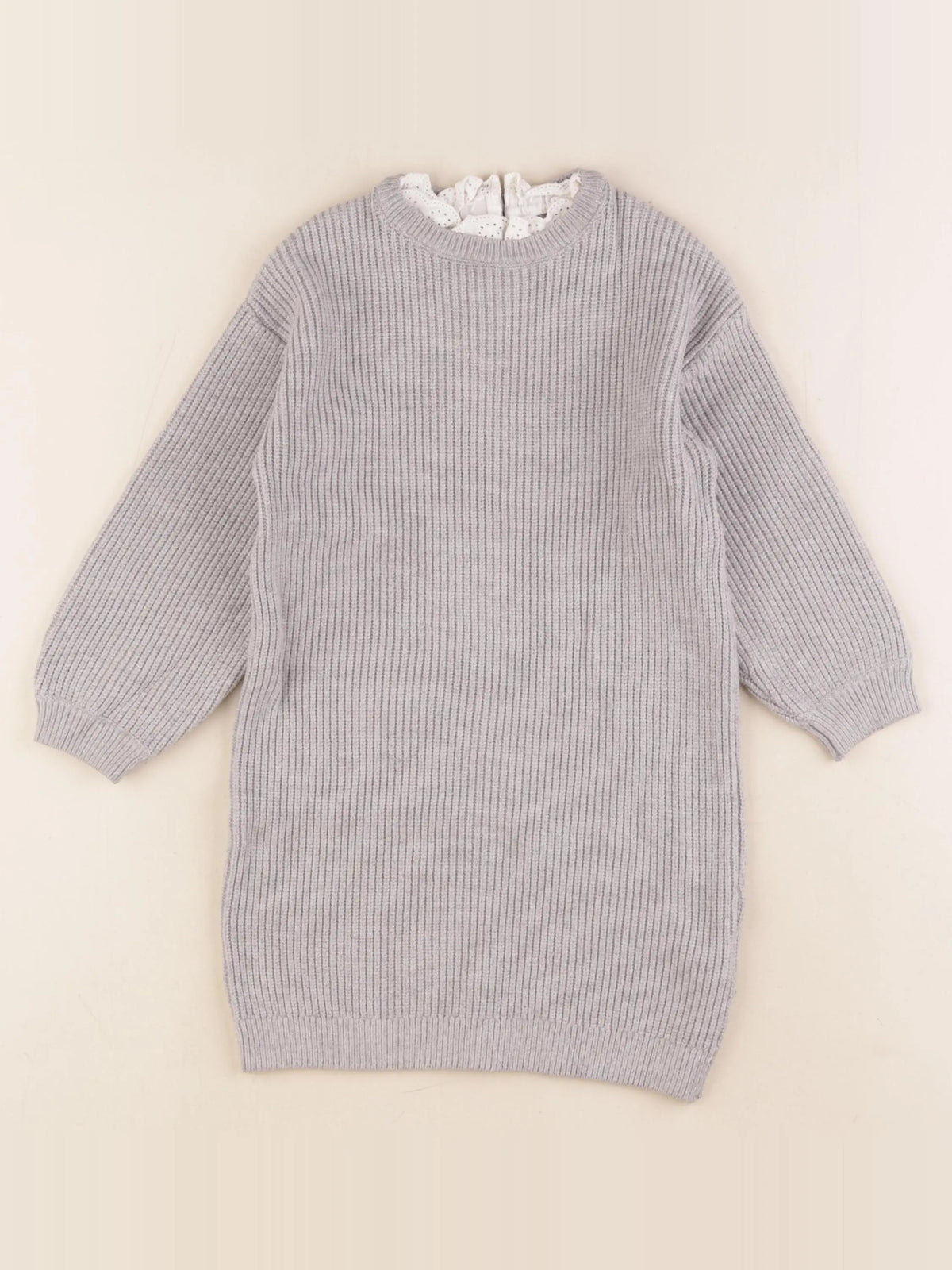 Vertbaudet - robe gris - 4 ans