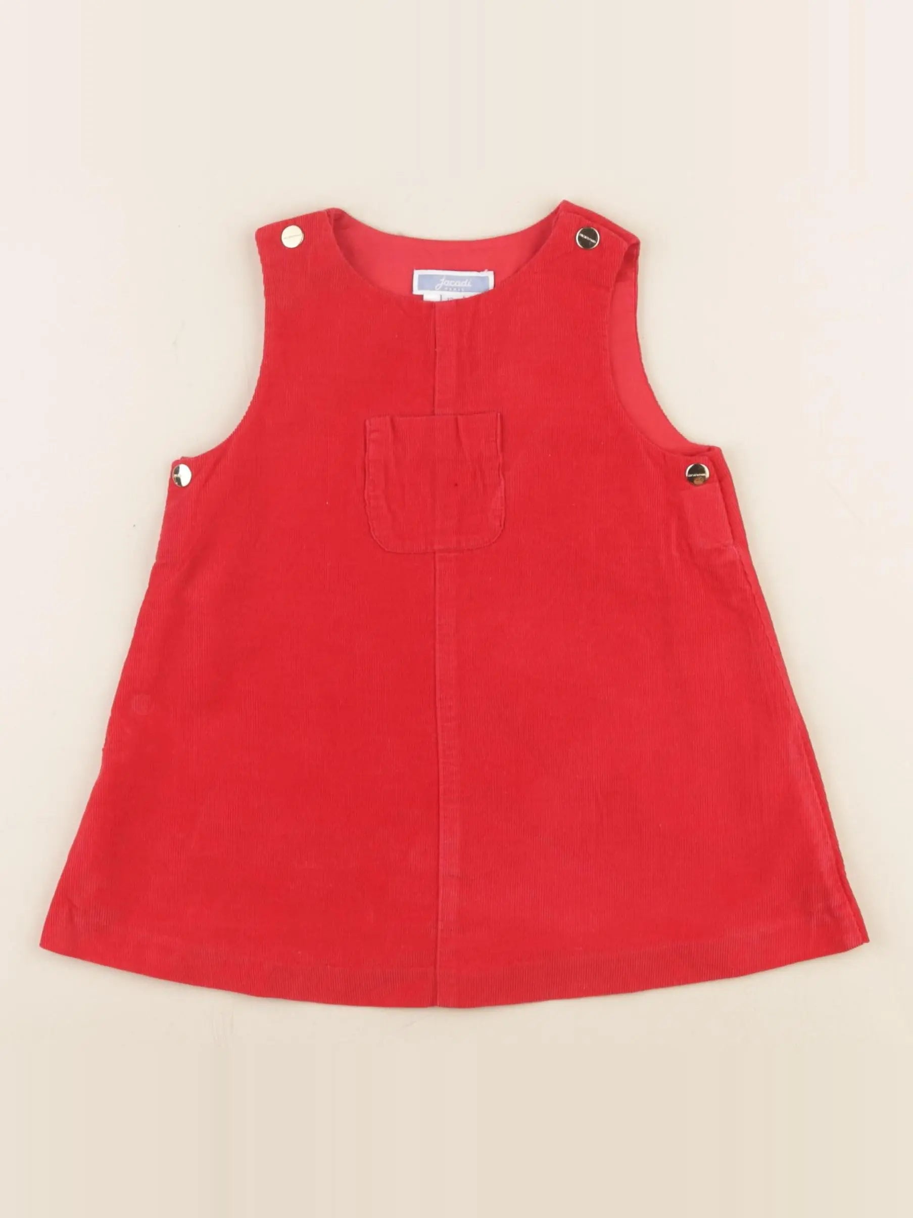 Jacadi - robe rouge - 12 mois