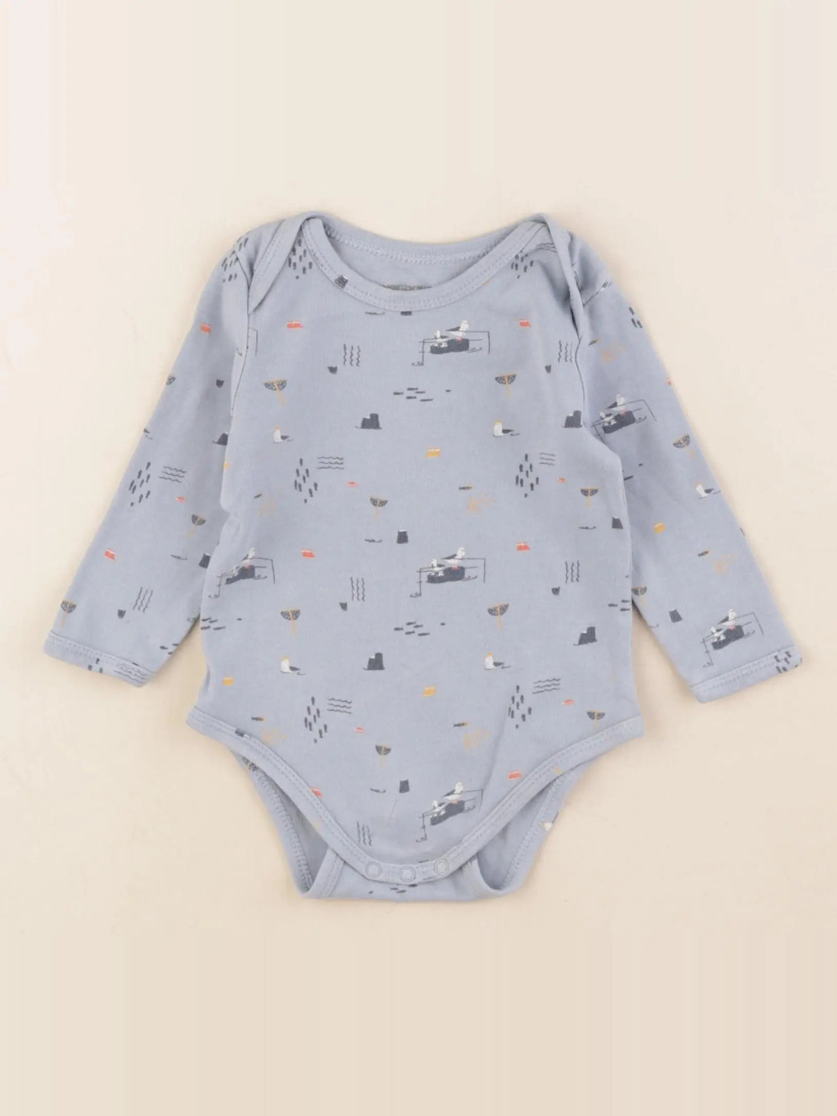 Vertbaudet - body bleu - 9 mois
