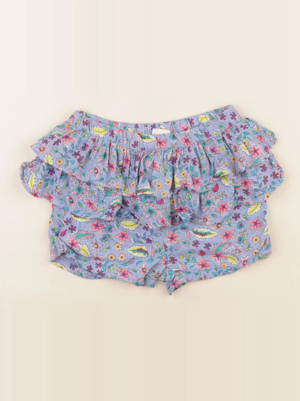 H&M - short bleu - 12/18 mois
