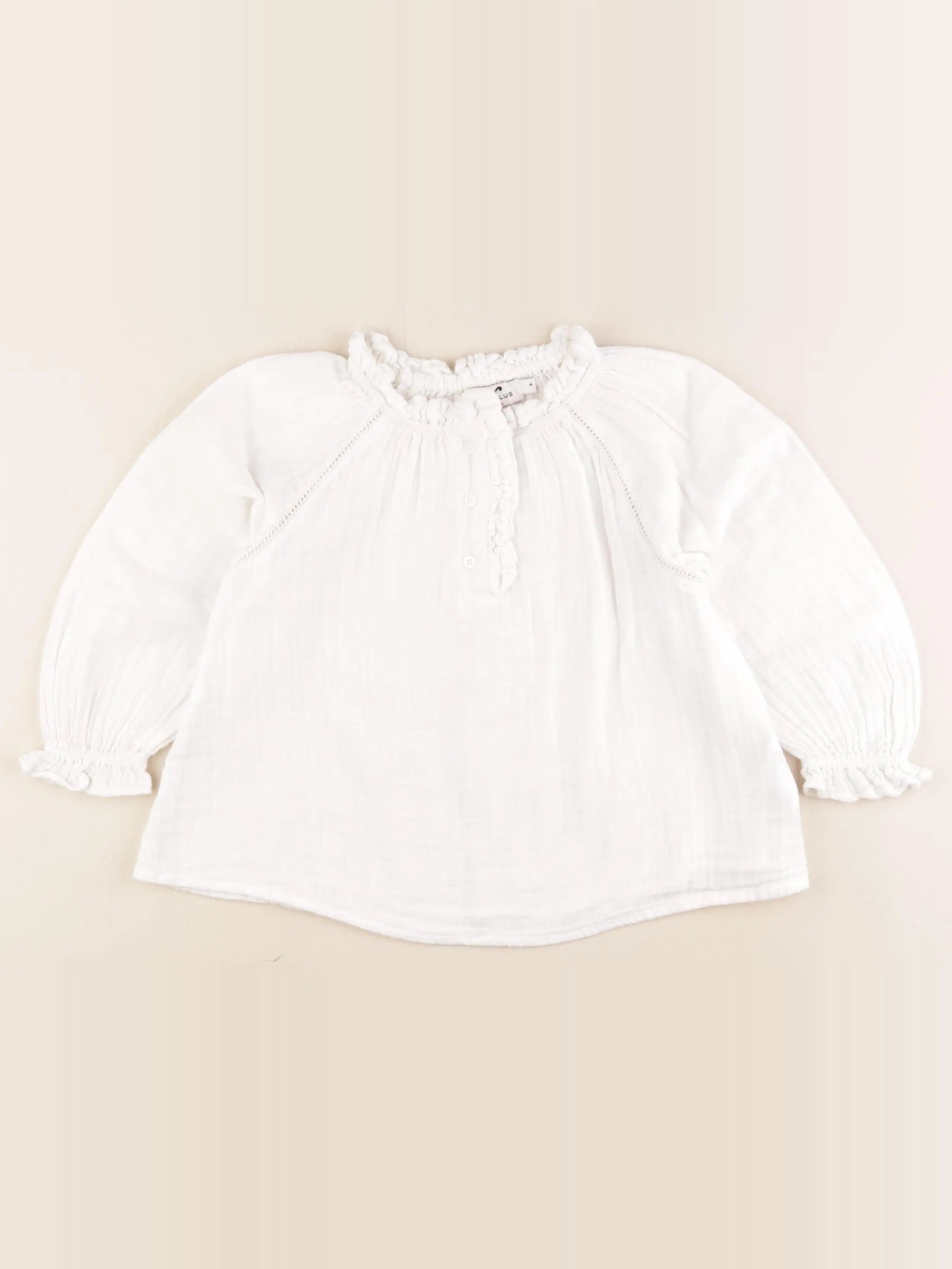 Cyrillus - blouse blanc - 4 ans