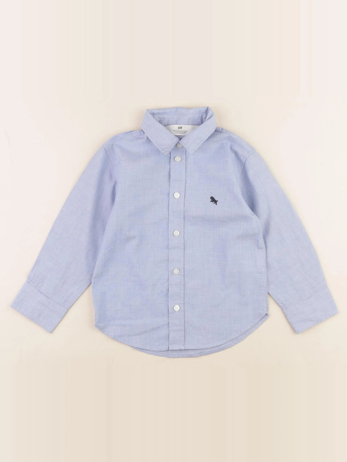 H&M - chemise bleu - 18/24 mois