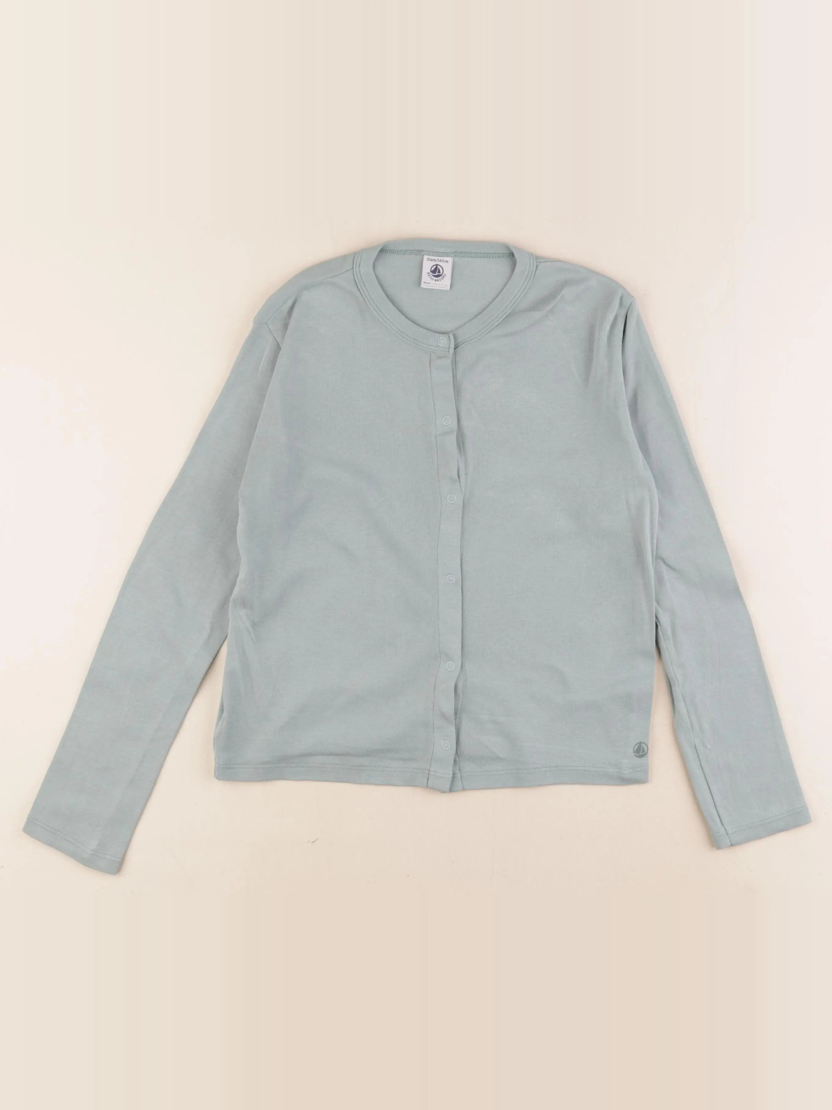 Petit Bateau - tee-shirt vert - 10 ans