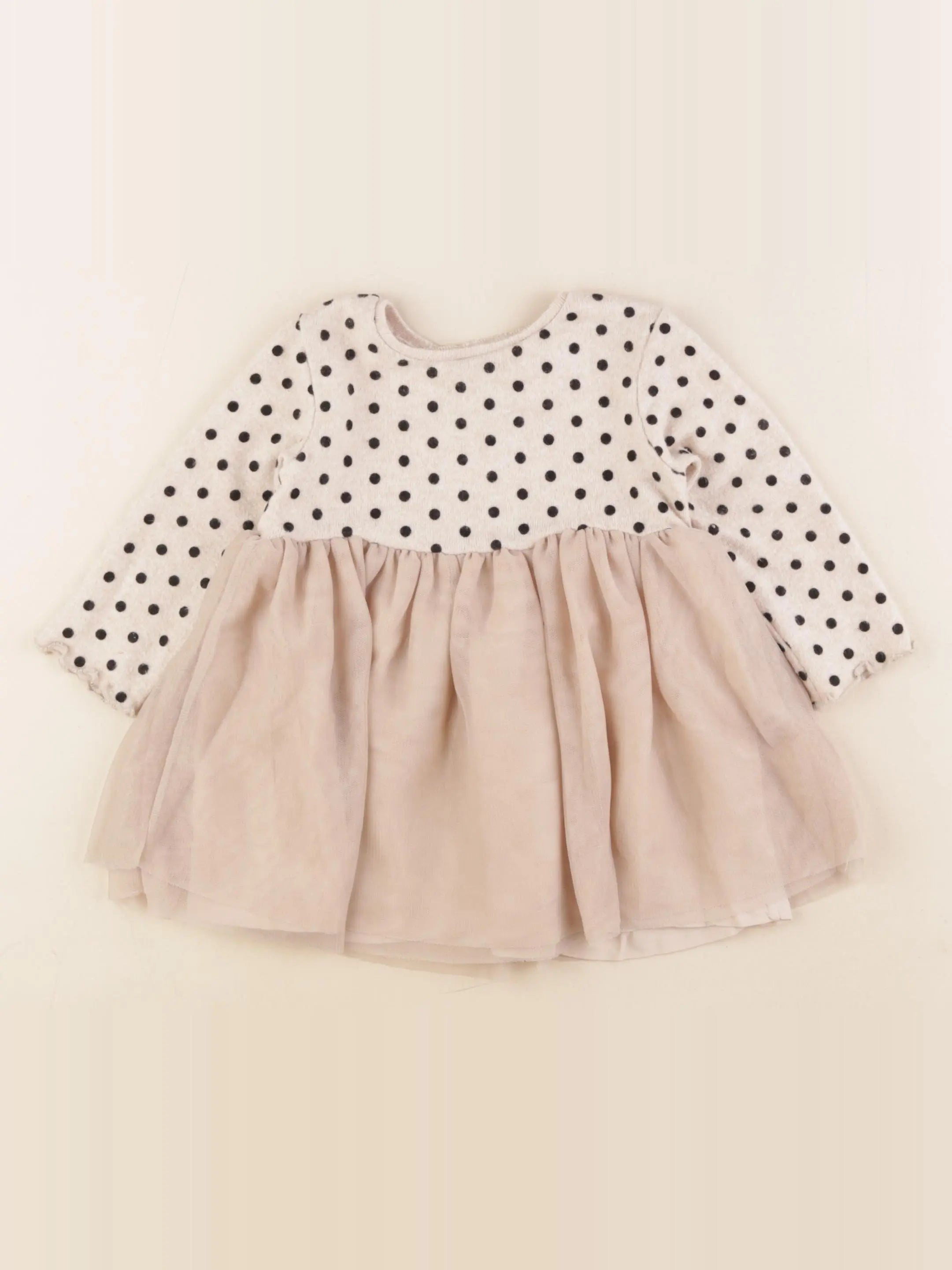 Zara - robe beige - 9/12 mois