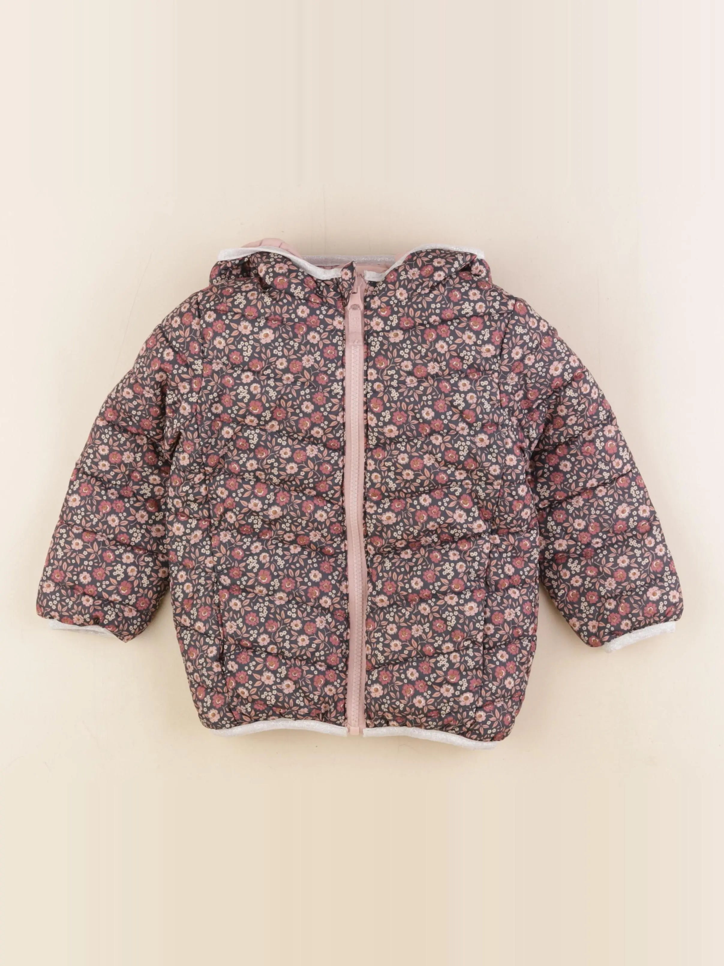 Vertbaudet - doudoune réversible multicolore - 4 ans