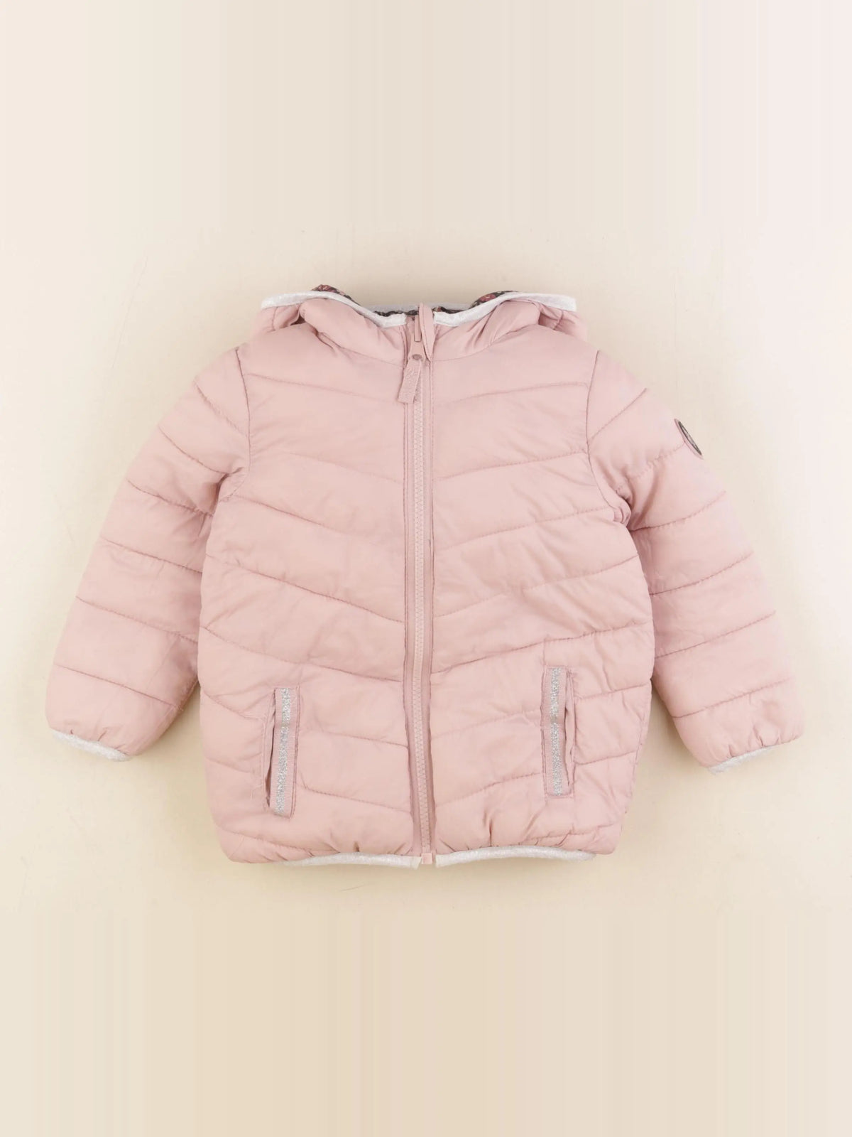 Vertbaudet - doudoune réversible multicolore - 4 ans