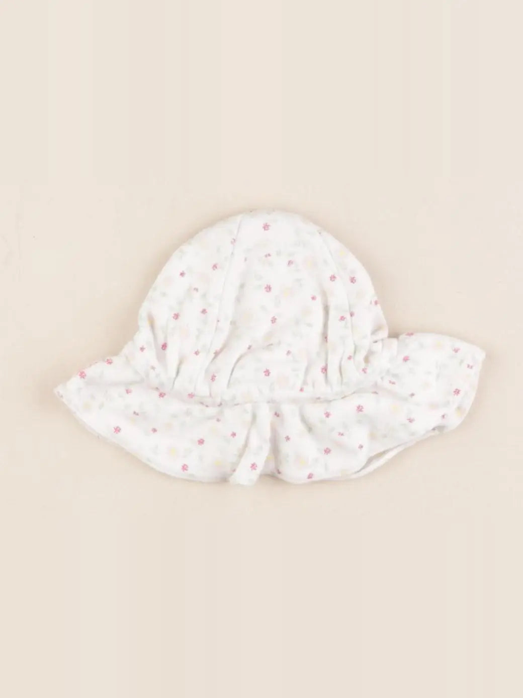 Petit Bateau - chapeau blanc - 3/6 mois