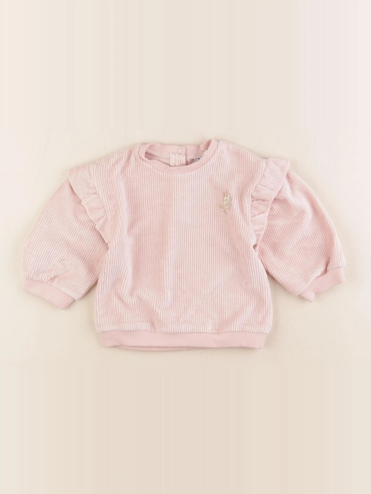 Tape à l'oeil - sweat rose - 12 mois