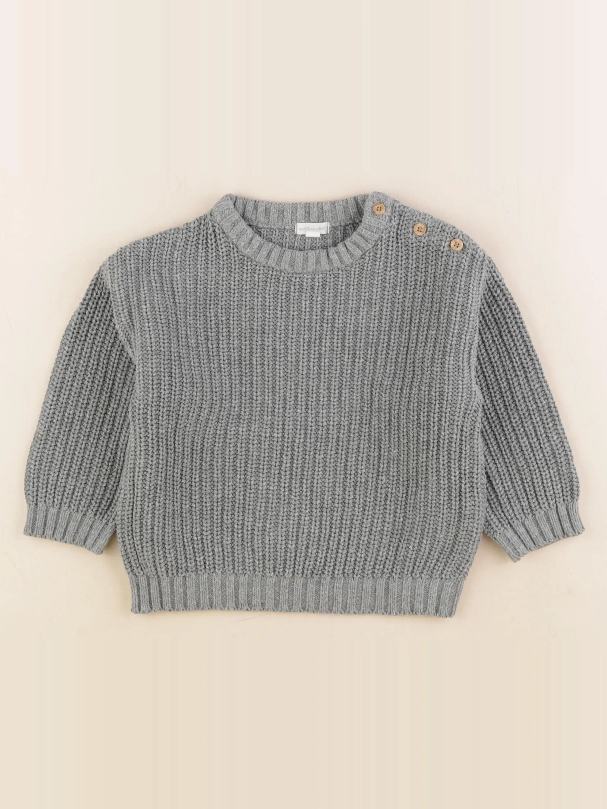 Vertbaudet - pull vert - 2 ans