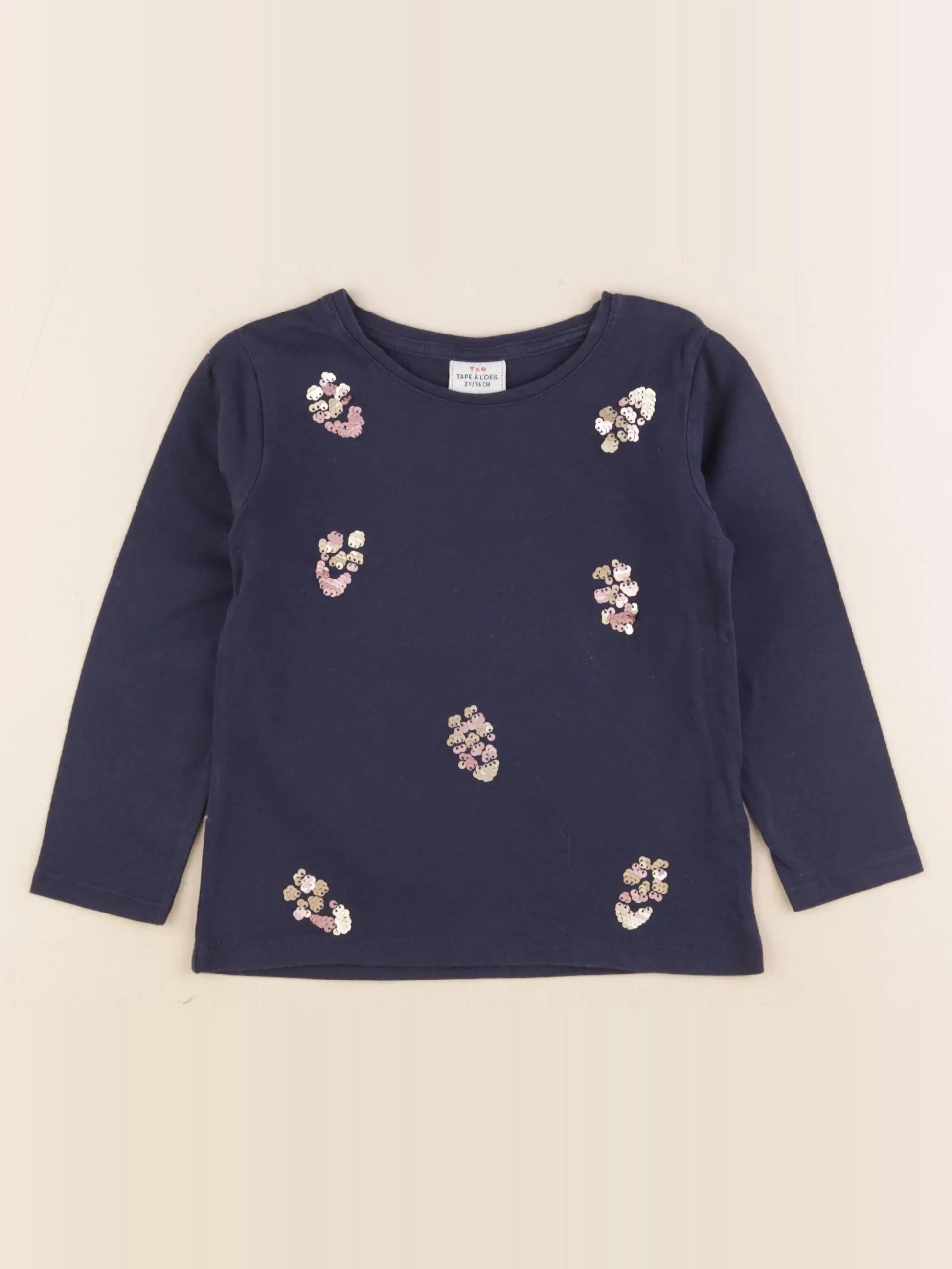 Tape à l'oeil - tee-shirt bleu - 3 ans