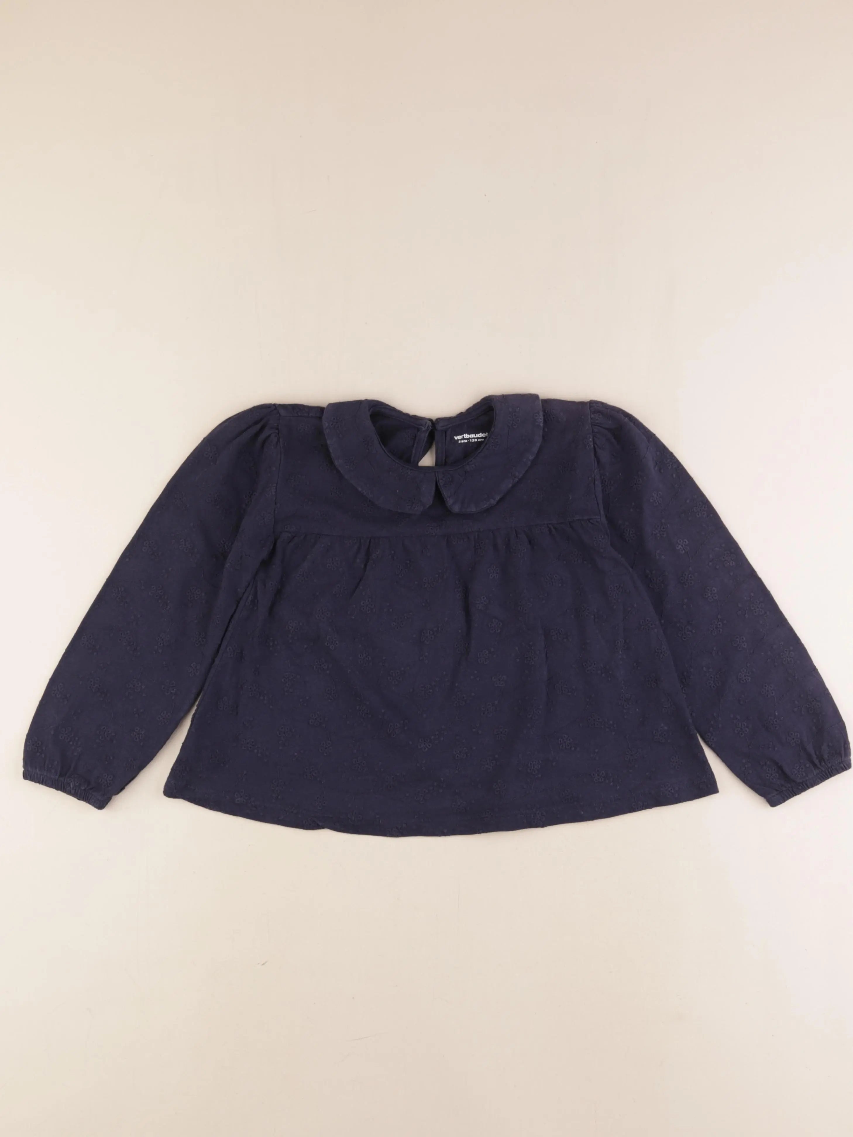 Vertbaudet - tee-shirt bleu - 8 ans