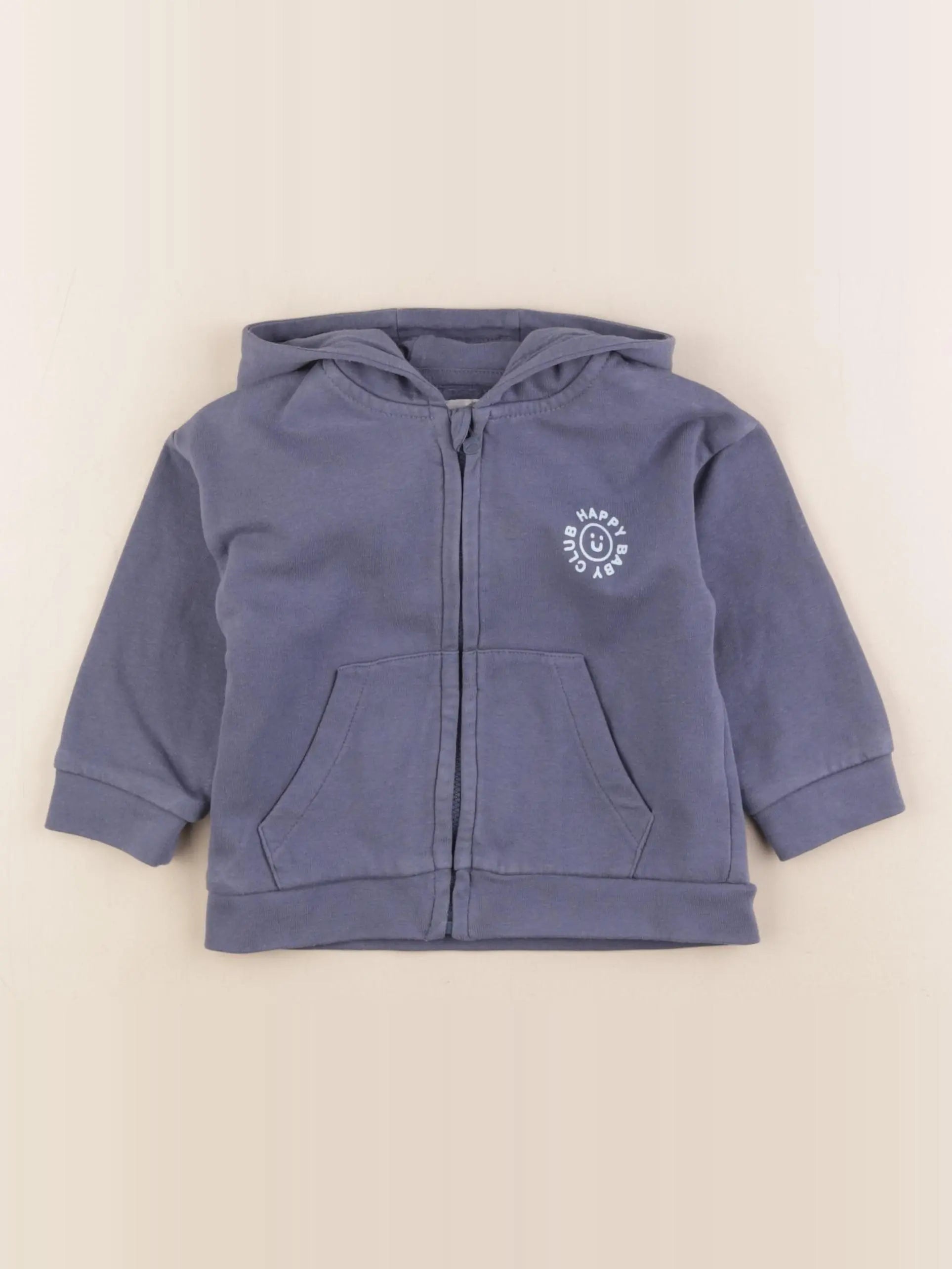 Vertbaudet - sweat bleu - 18 mois