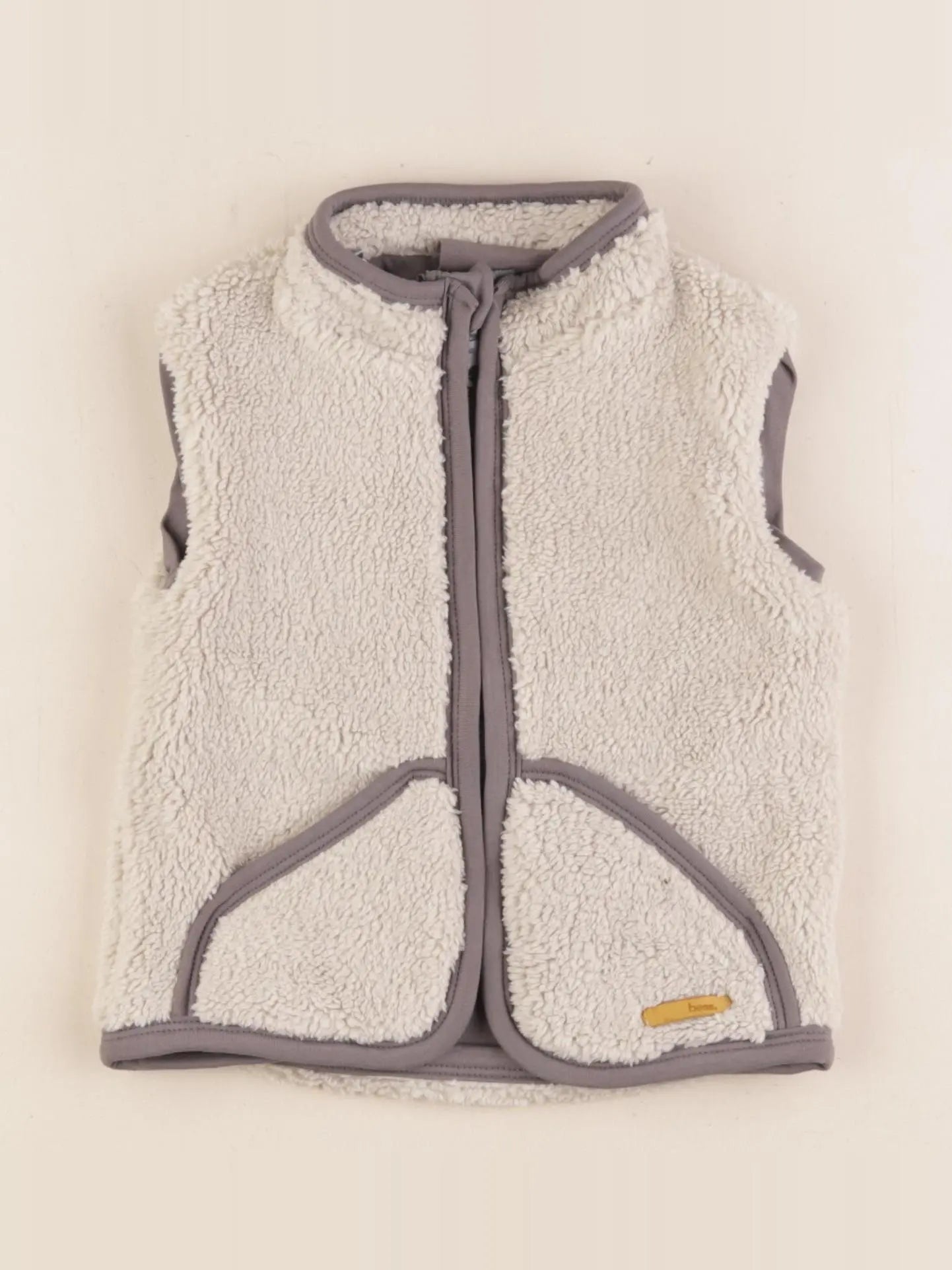 Bess - gilet gris, beige - 18 mois