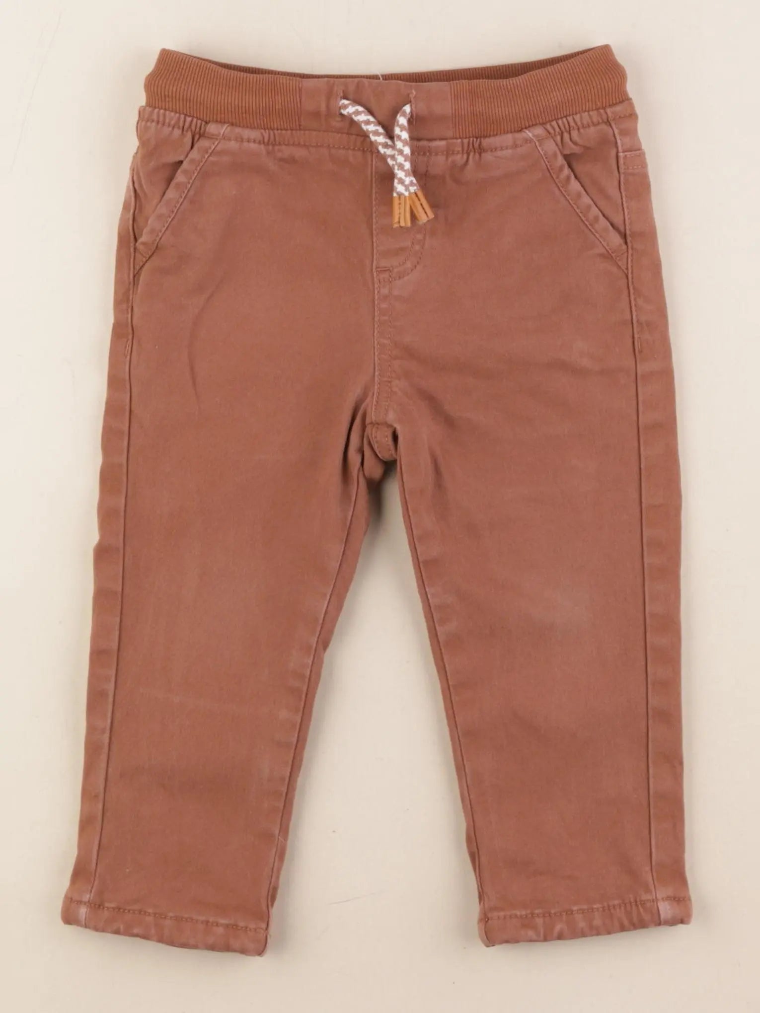 Vertbaudet - pantalon marron - 24 mois