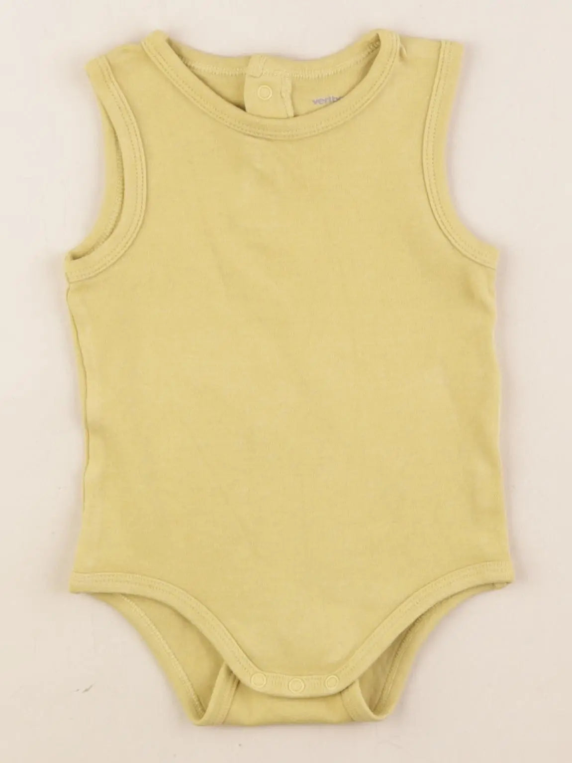 Vertbaudet - body jaune - 12 mois