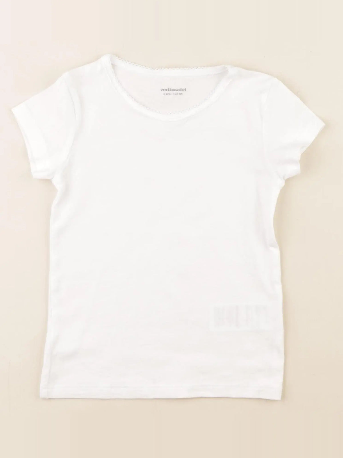 Vertbaudet - maillot de corps blanc - 4 ans