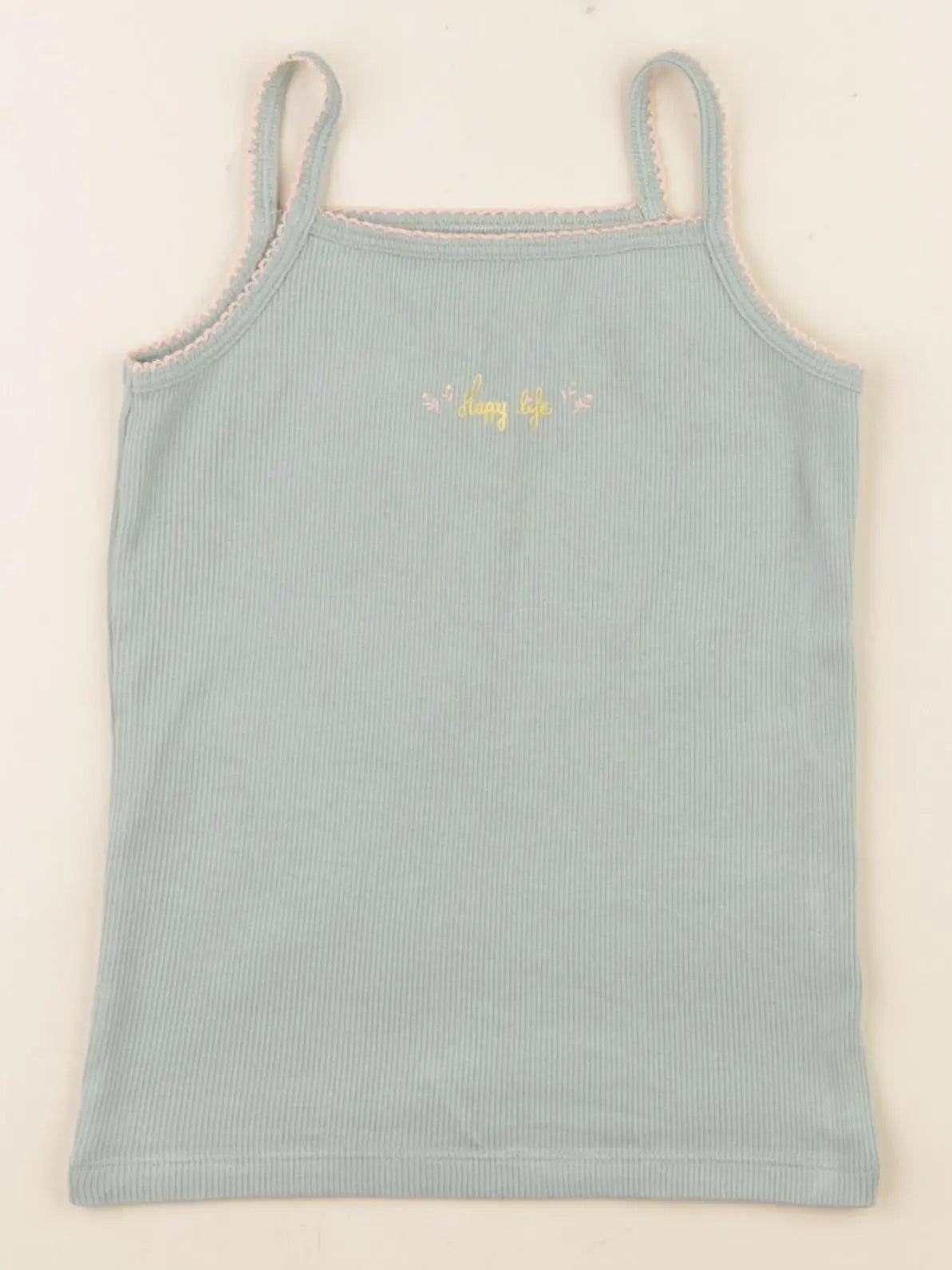 Vertbaudet - maillot de corps bleu, or - 4 ans