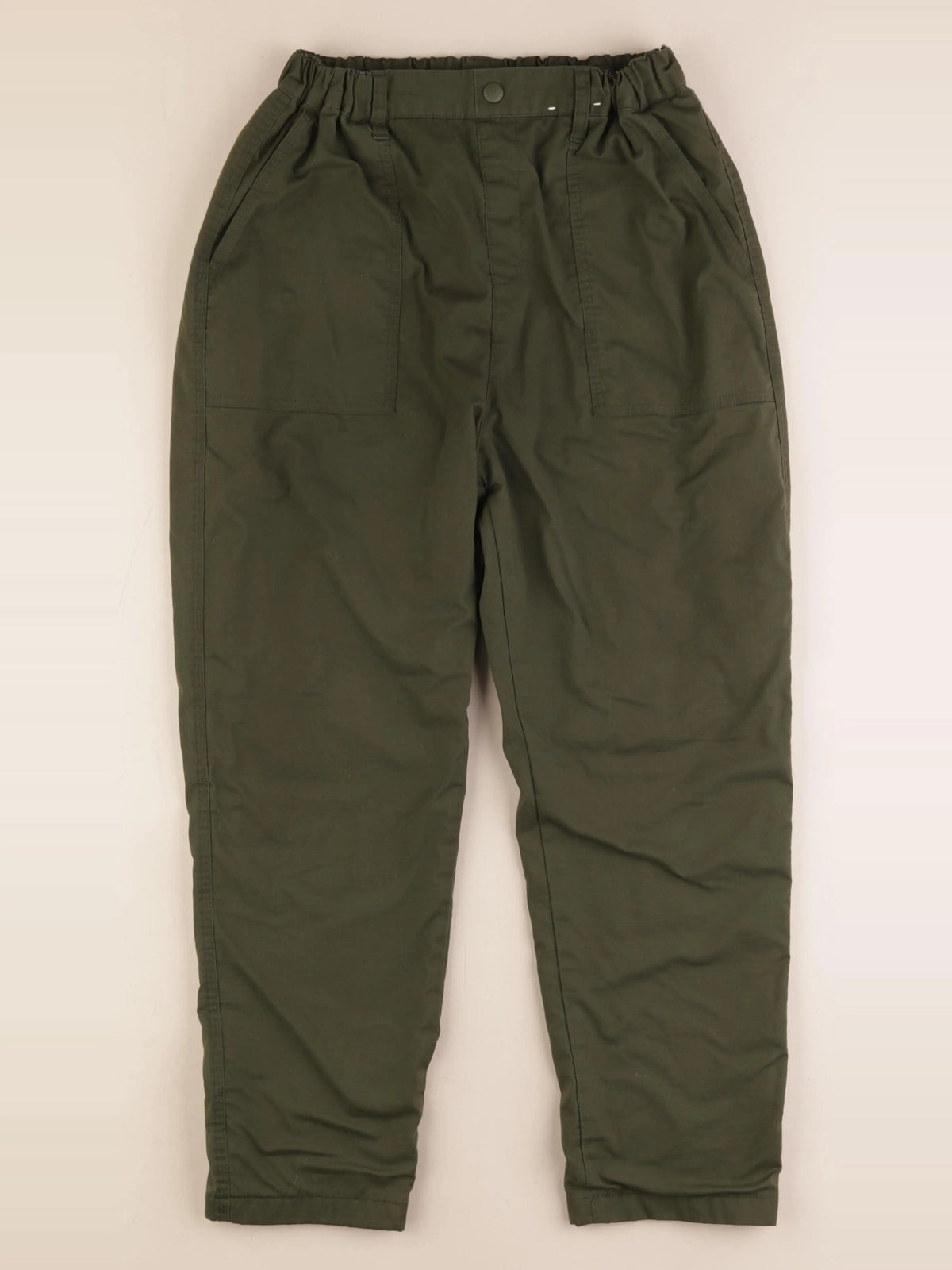 Uniqlo - pantalon doublé vert - 11/12 ans