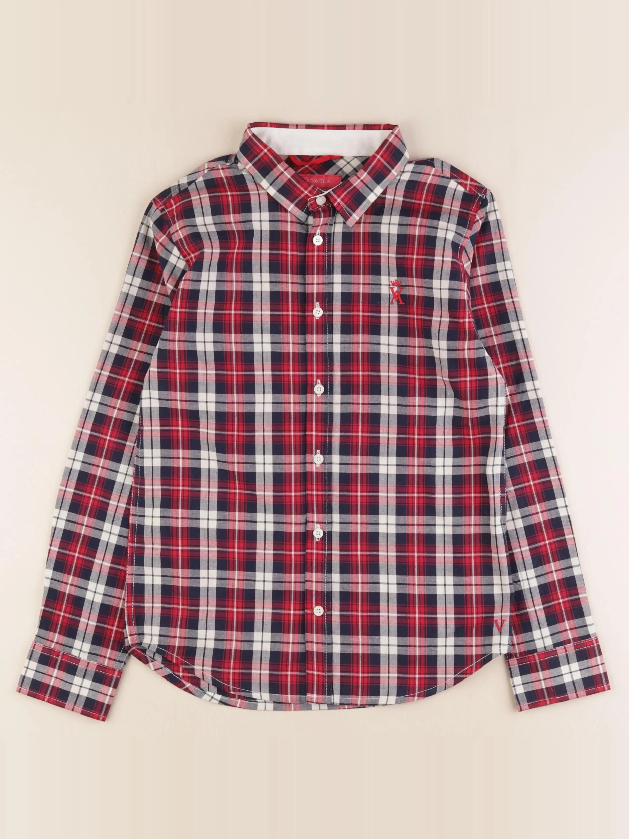 Vicomte A.  - chemise bleu, rouge - 10 ans