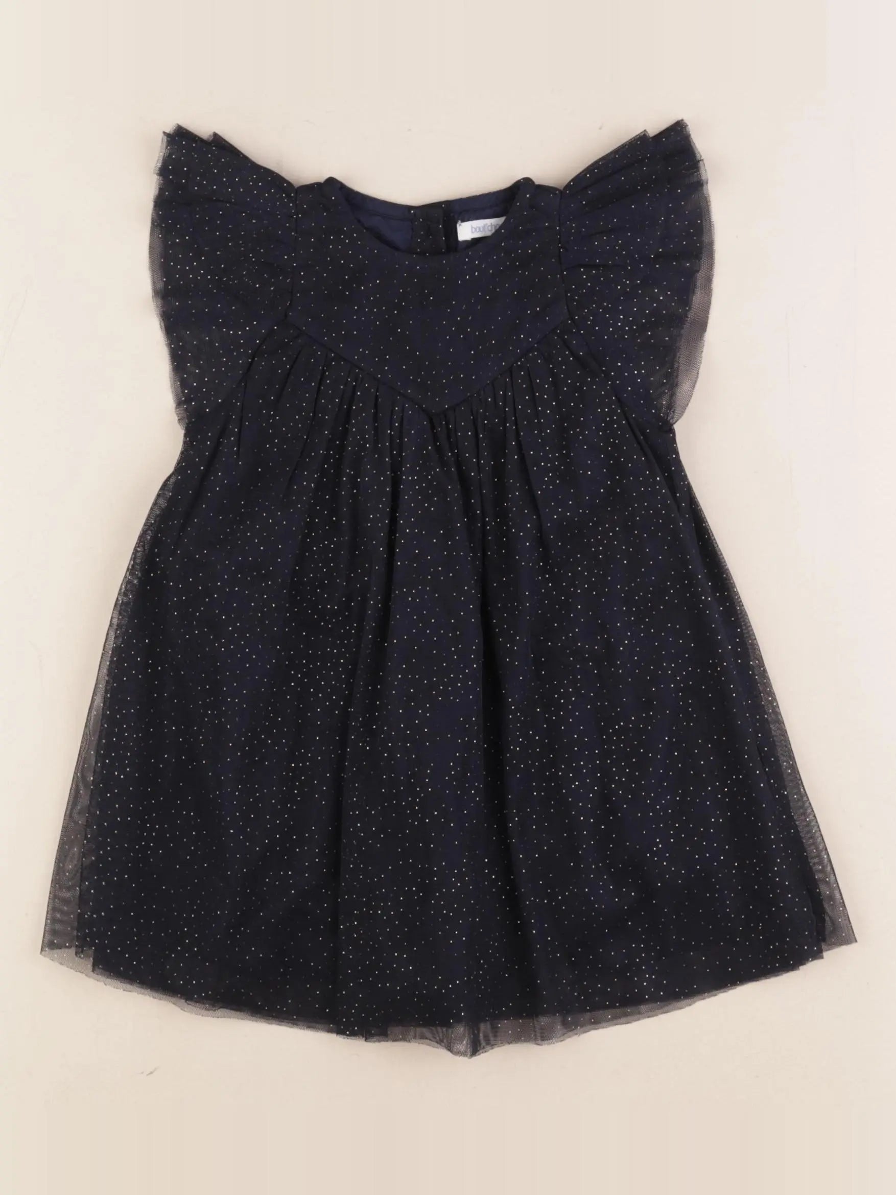 Boutchou - robe bleu, or - 6 mois